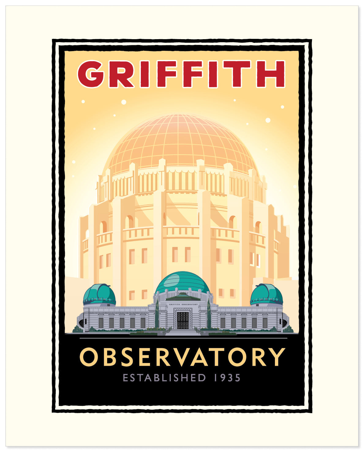Landmark CA | Griffith Park Observatory Gold - My American Goods