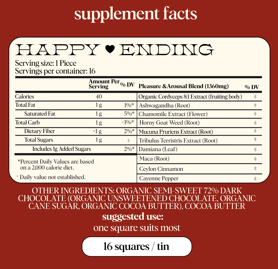 alice mushrooms Vitamins & Supplements Happy Ending Functional Mushroom Chocolates