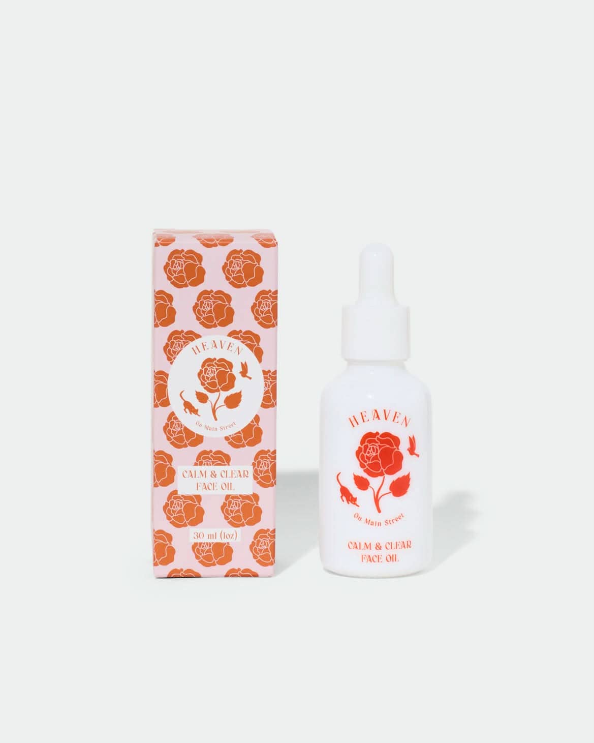 Heaven On Main Street SKINCARE 30ml white glass dropper Face Oil - Calm & Clear