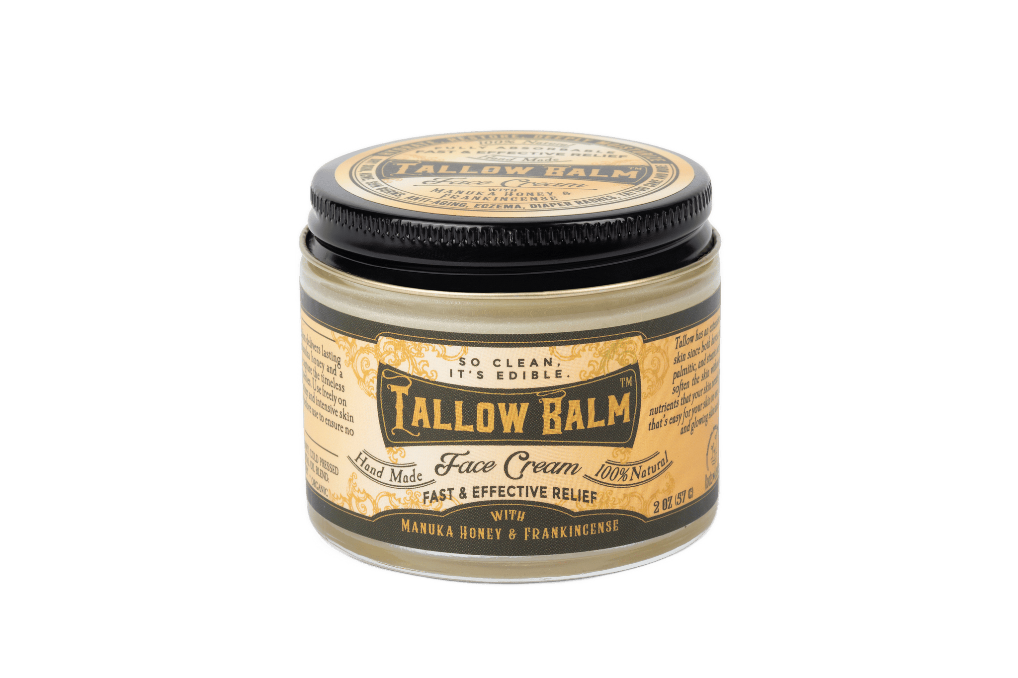 Roots and Leaves, LLC Tallow Face Cream with Manuka Honey & Frankincense