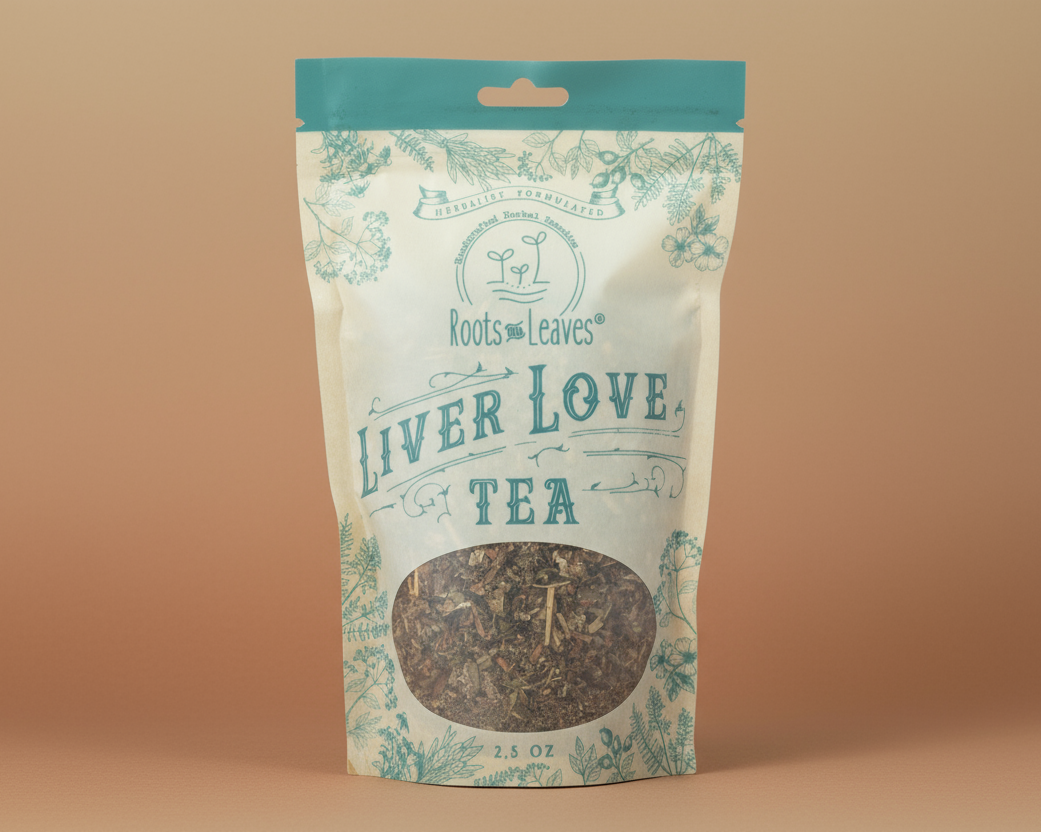Tea package labeled &