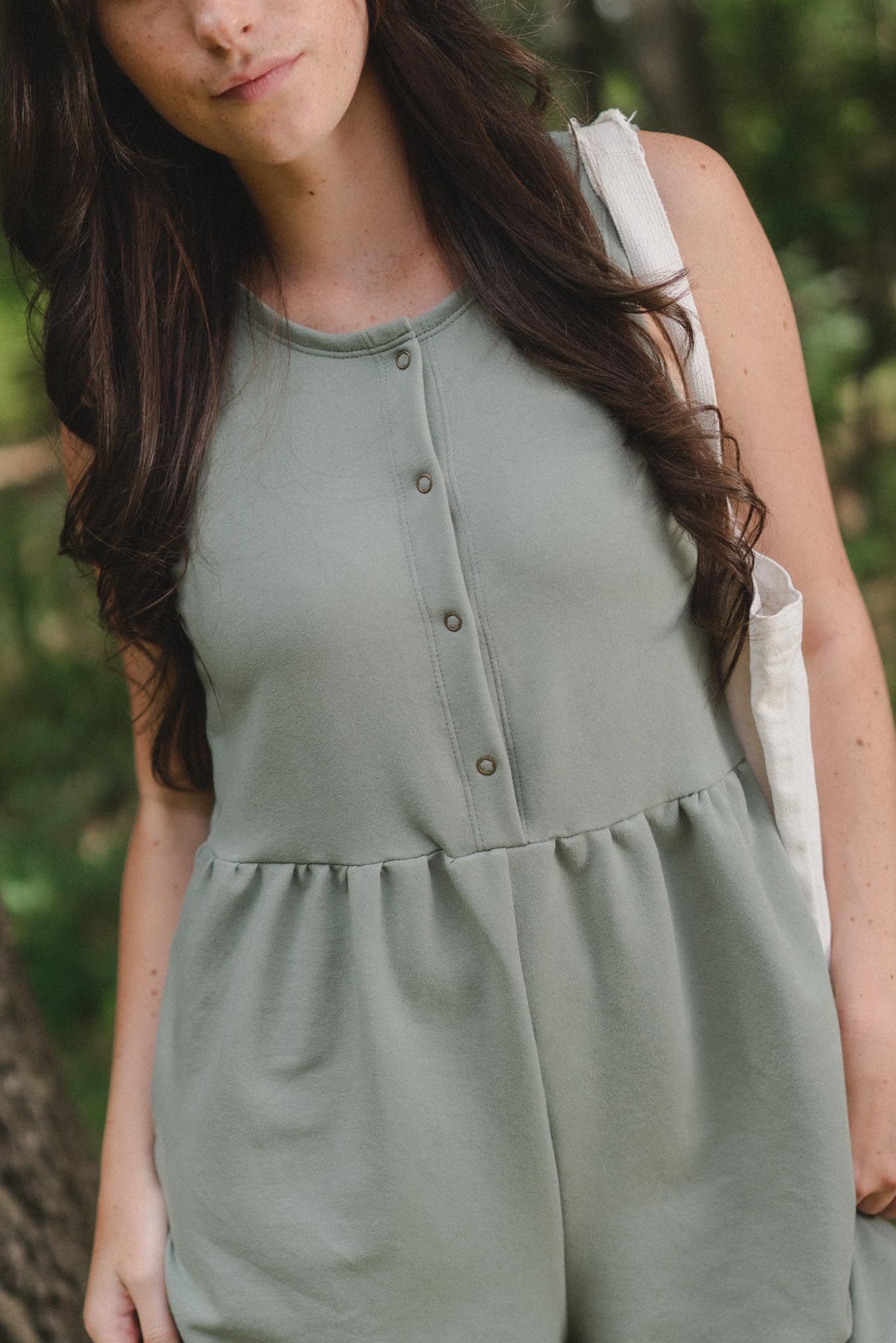 Marianne Romper in Pistachio
