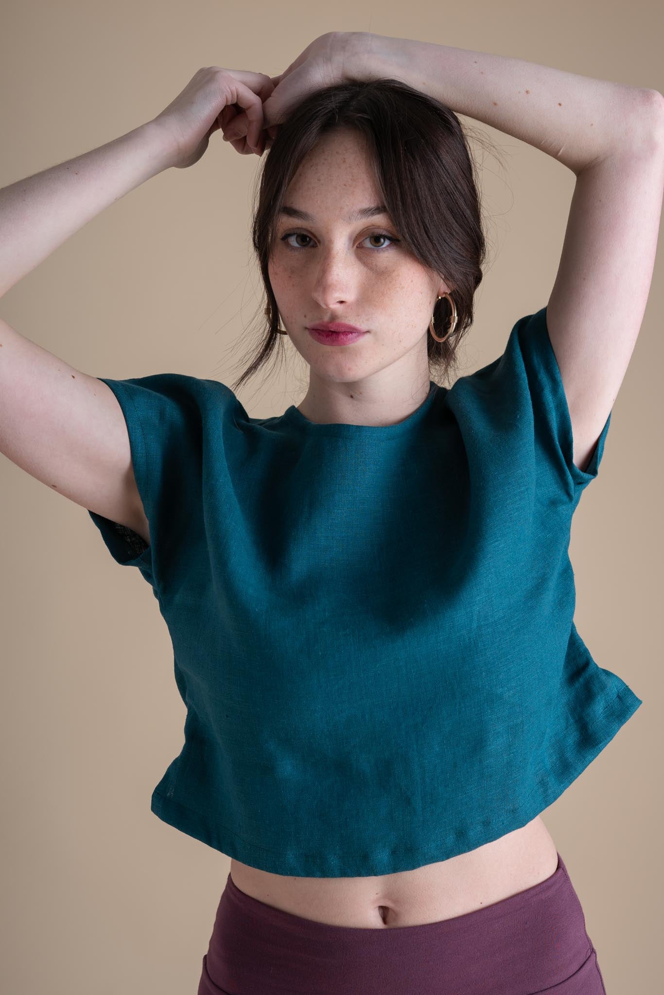 Painter Top in Peacock