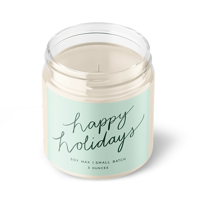 Happy Holidays - 3oz Soy Candle - My American Goods