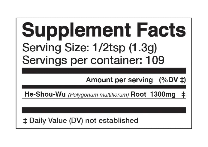 Anima Mundi Herbal supplements HE SHOU WU | Strength + Shine*