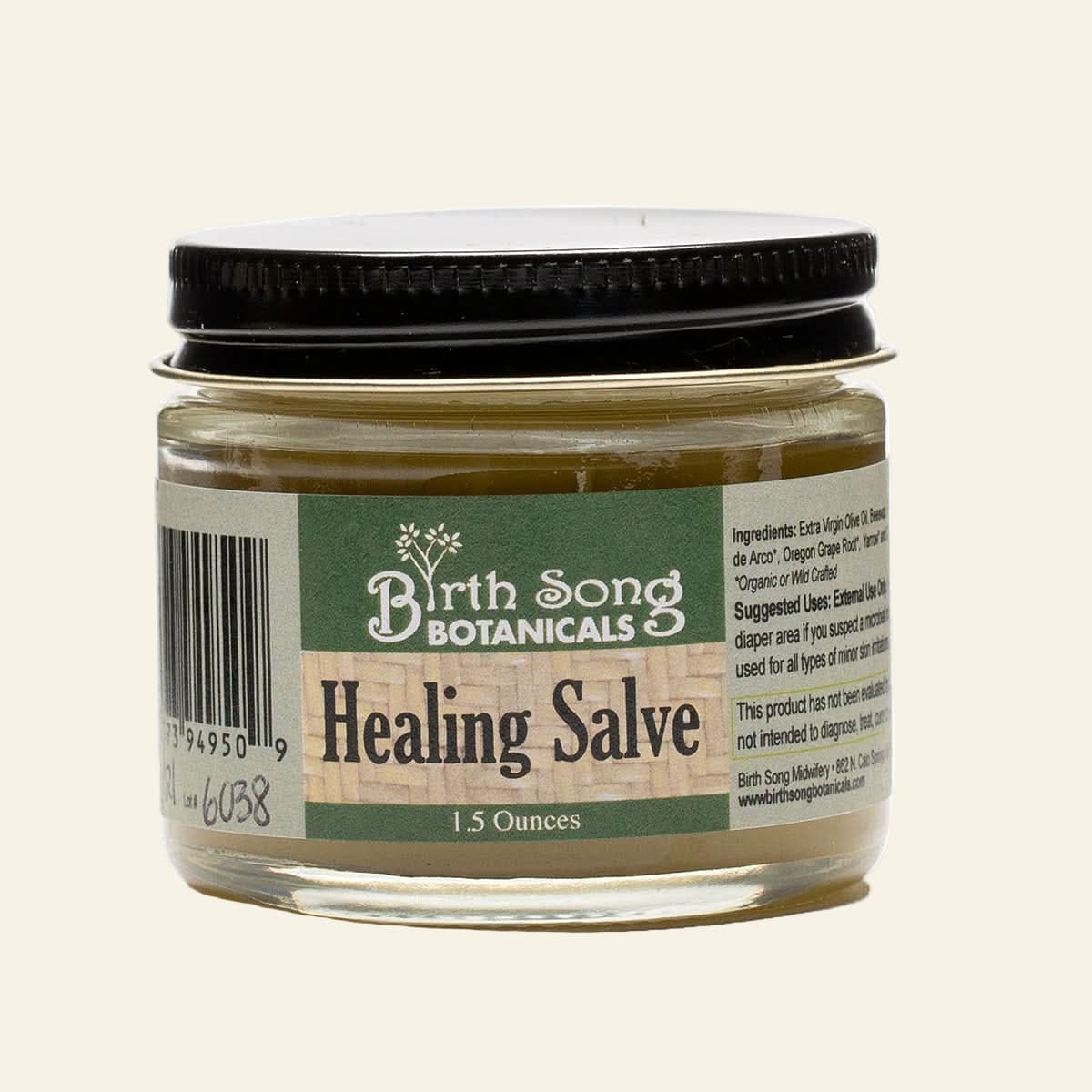 Birth Song Botanicals Co. Skin Care Default Herbal Salve with Calendula & Plantain – Multi-Purpose Skin Balm (1.5 oz)