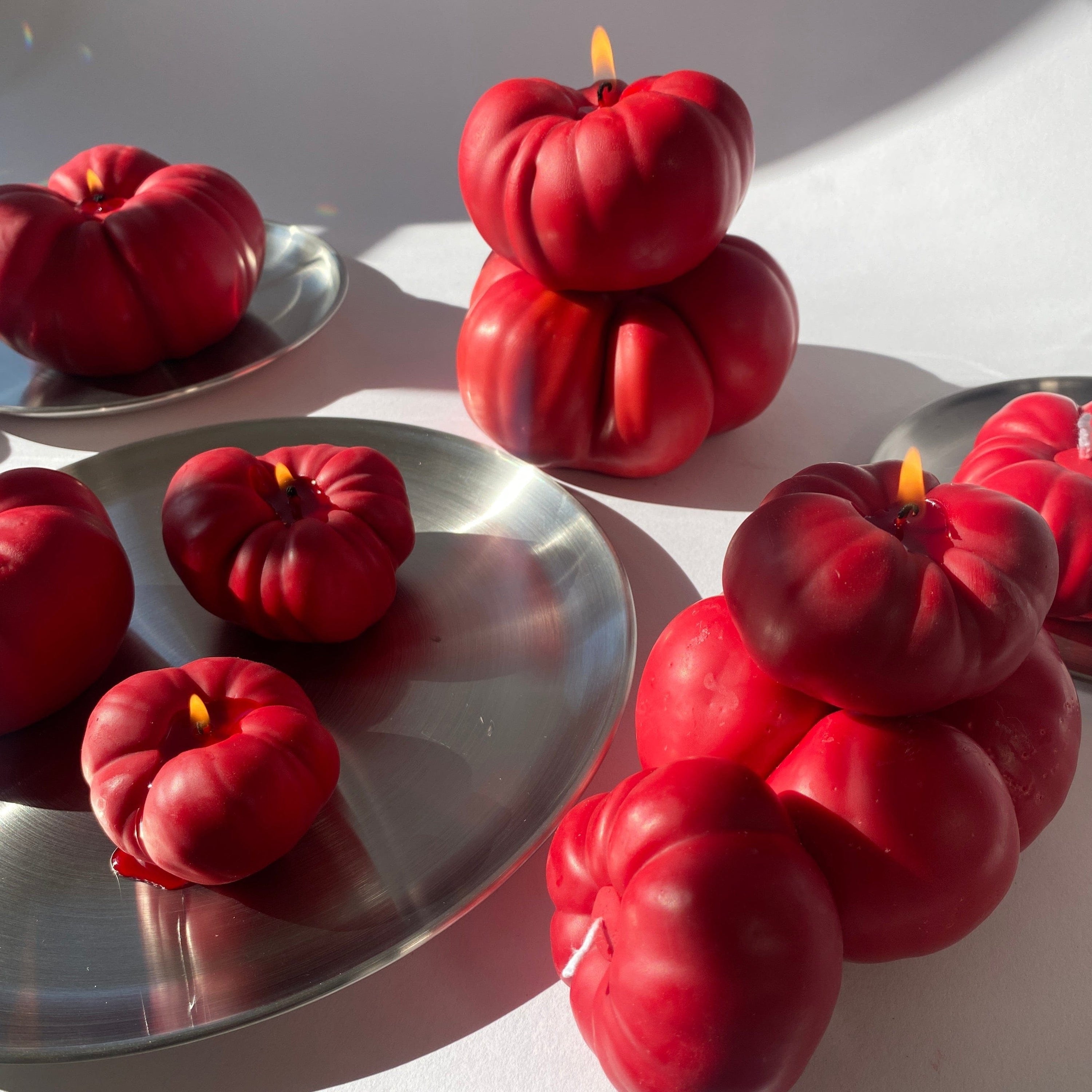 Scandles Farmers Markets Red / Tomato Leaf / 3 Pack Heirloom Tomato Candles - 3 Pack