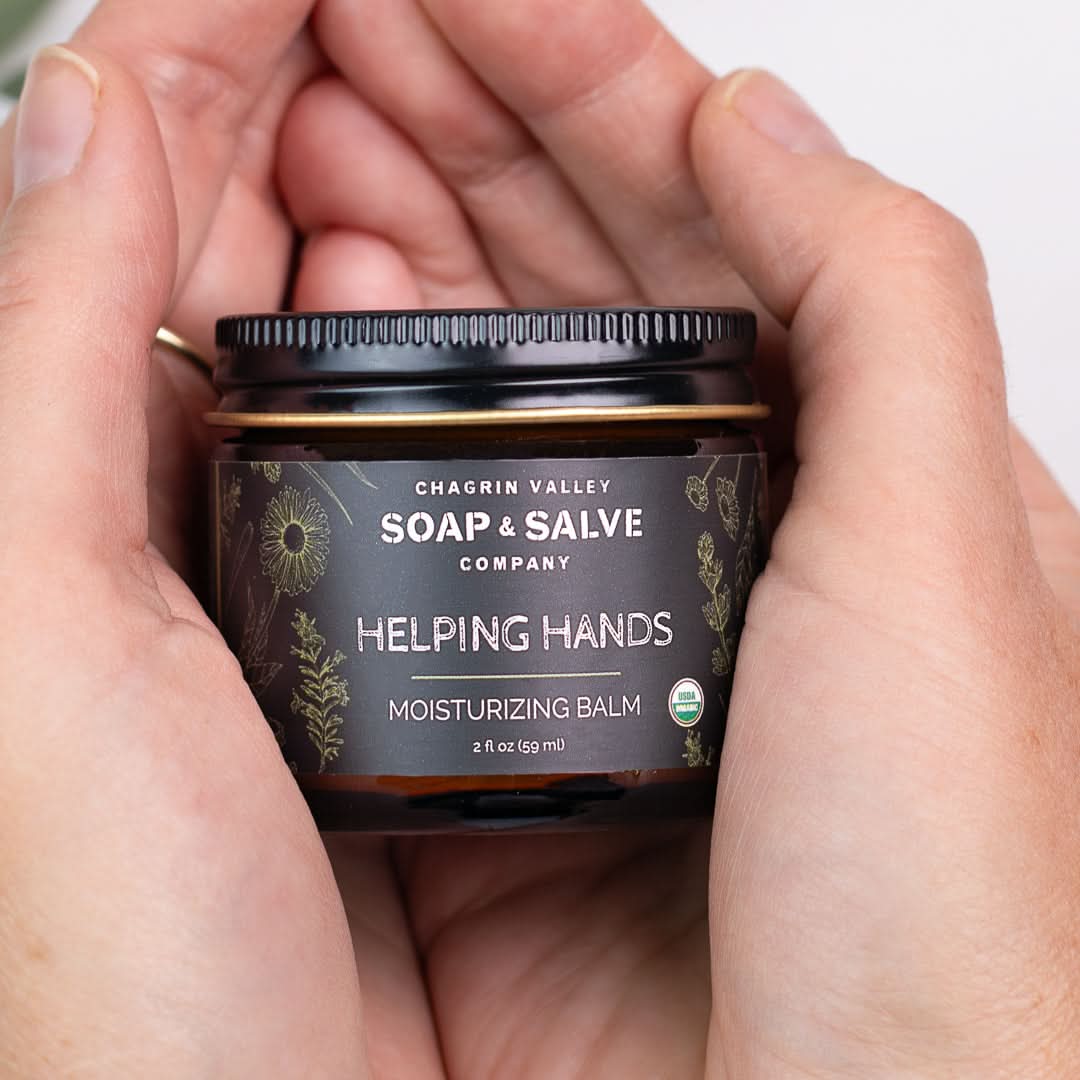 Chagrin Valley Soap & Salve Hand Creams 2 fl oz Jar Body Balm: Helping Hands Balm