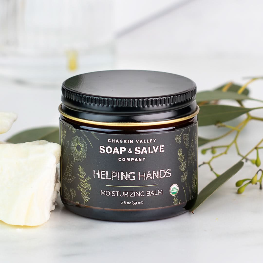 Chagrin Valley Soap & Salve Hand Creams 2 fl oz Jar Body Balm: Helping Hands Balm