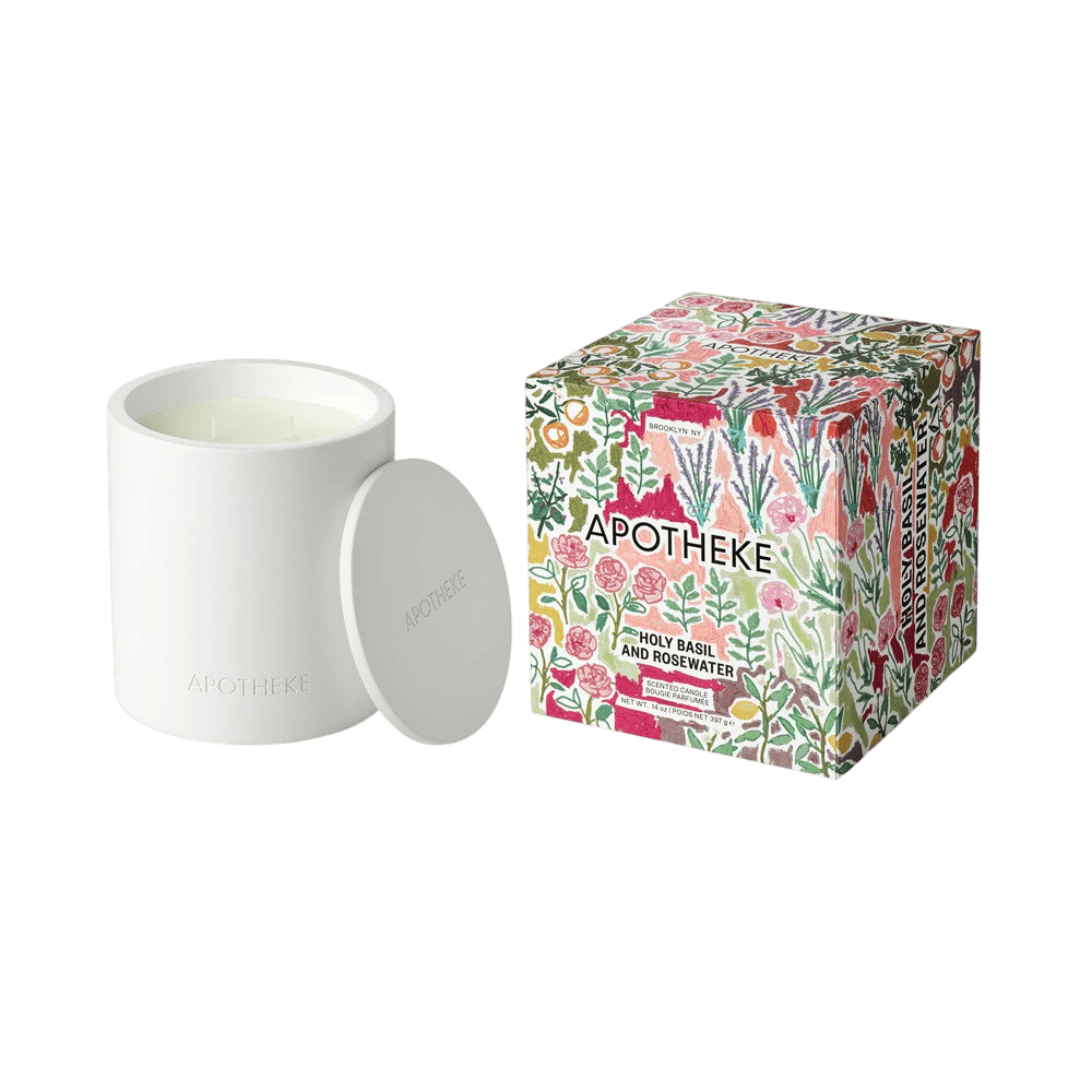 APOTHEKE 2-Wick Candles Holy Basil and Rosewater 2-Wick Candle