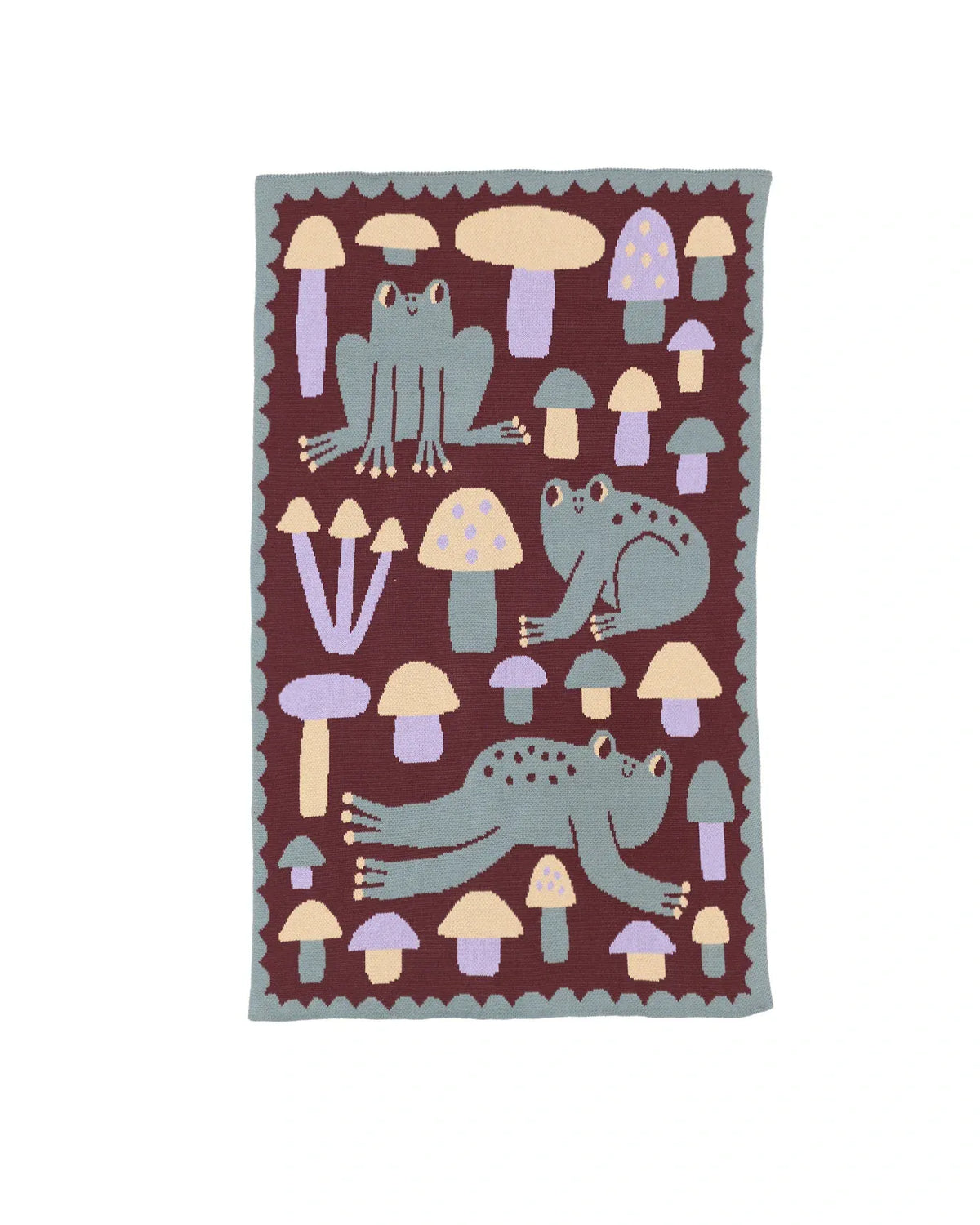 Biquette Mini Blanket Forest Green in Egyptian Cotton Hoppy Place - Baby & Kid&