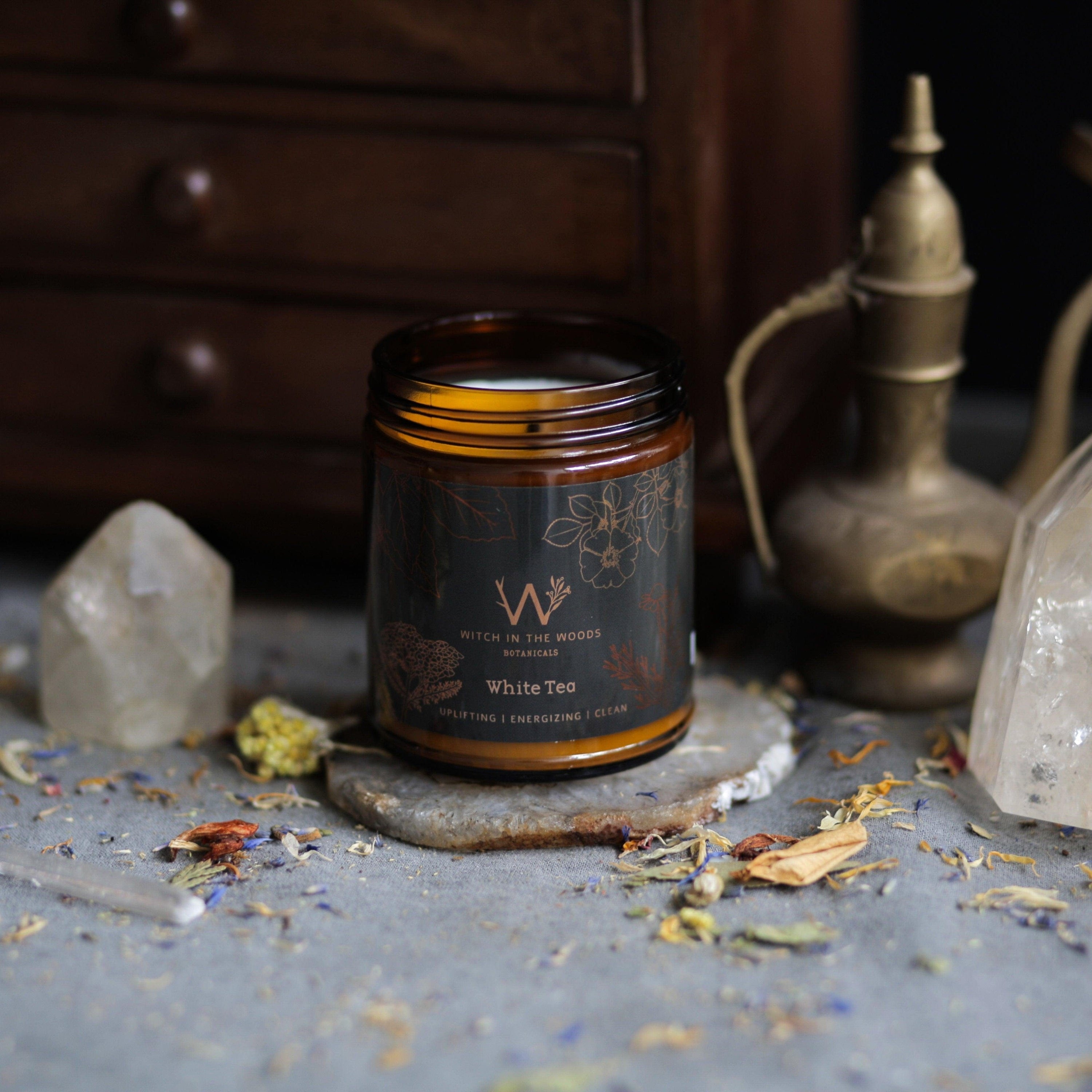 Witch in the Woods Botanicals Candle White Tea Soy Candle White Tea Candle