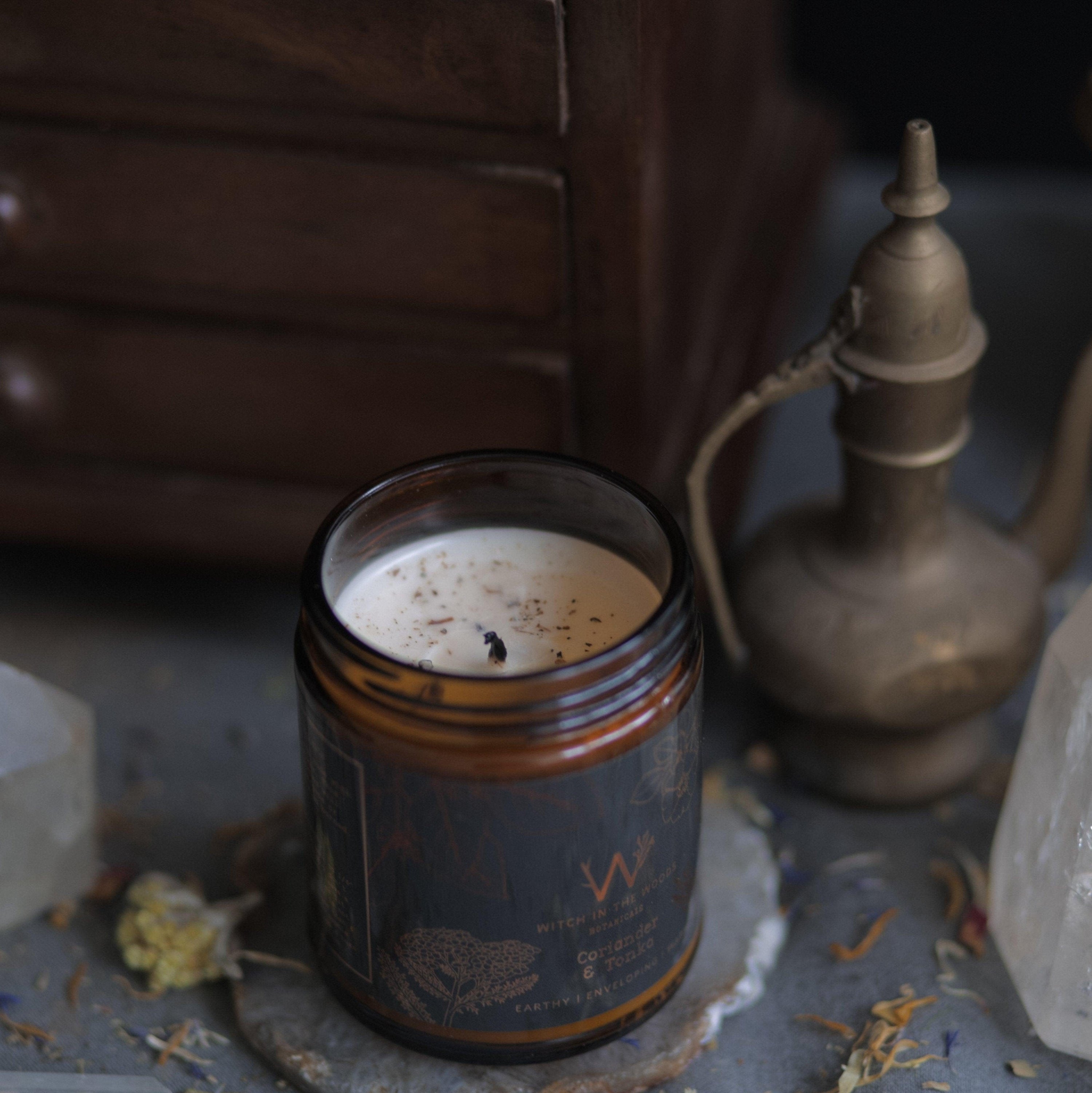 Witch in the Woods Botanicals Candle Coriander & Tonka Soy Candle Coriander + Tonka Candle