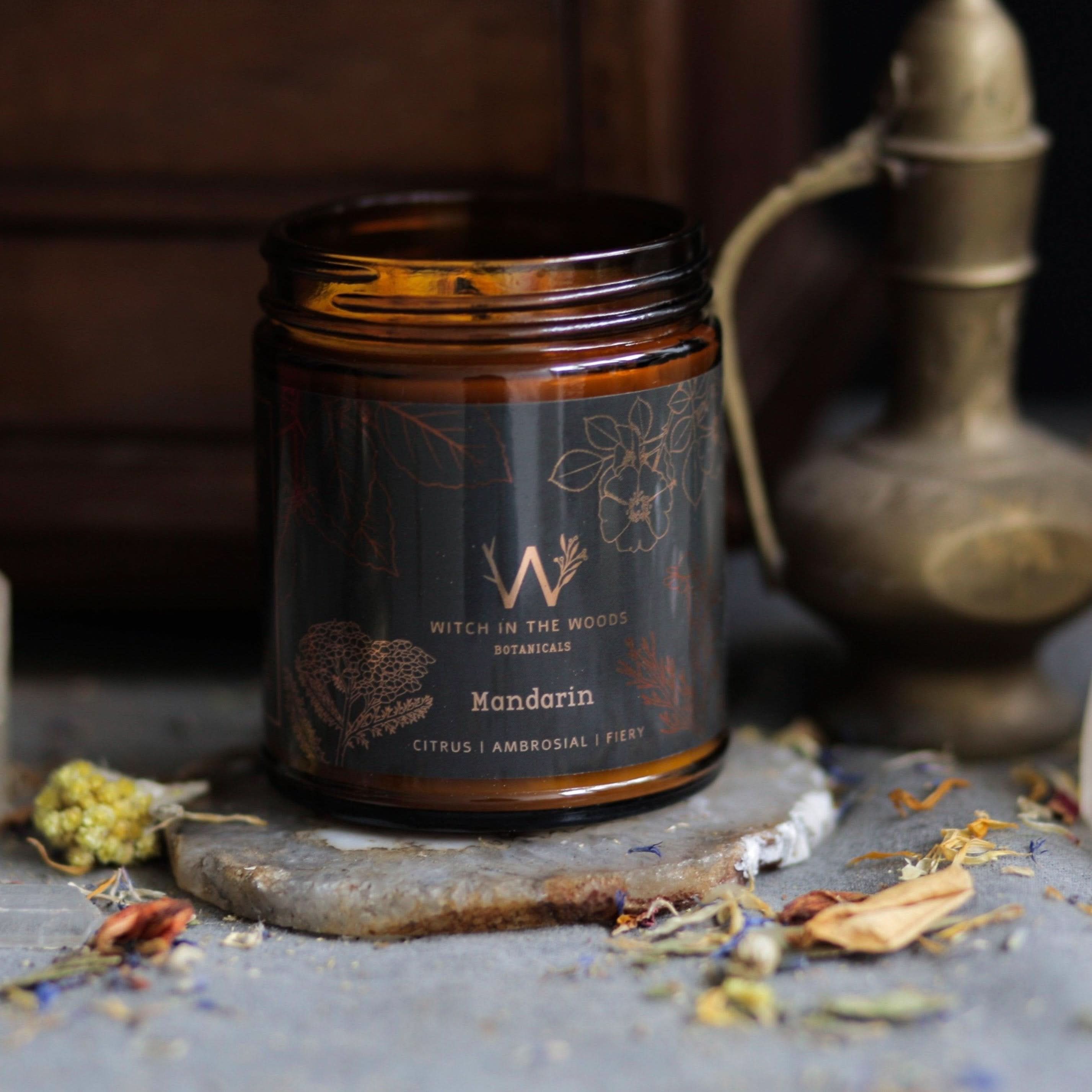 Witch in the Woods Botanicals Candle Mandarin Soy Candle Mandarin Candle | 7.2 oz