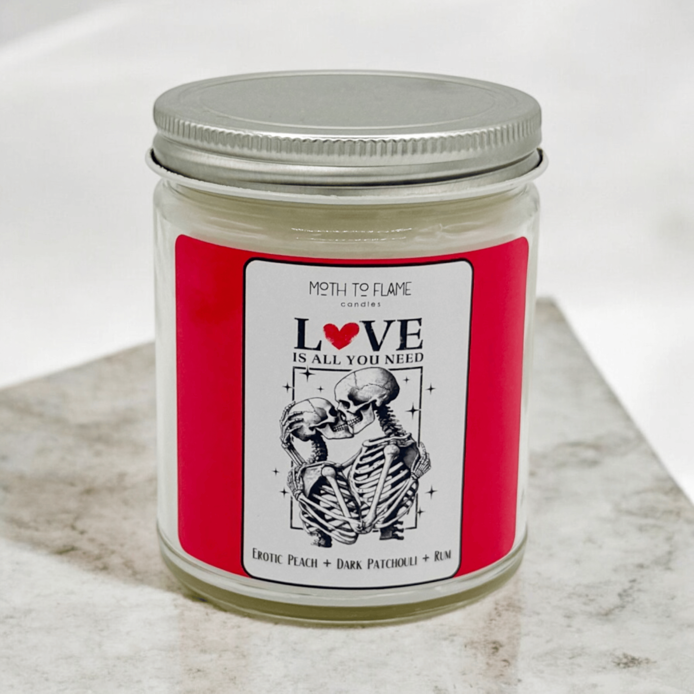 Moth to Flame Candles Container Love Is All You Need – 7 oz Candle