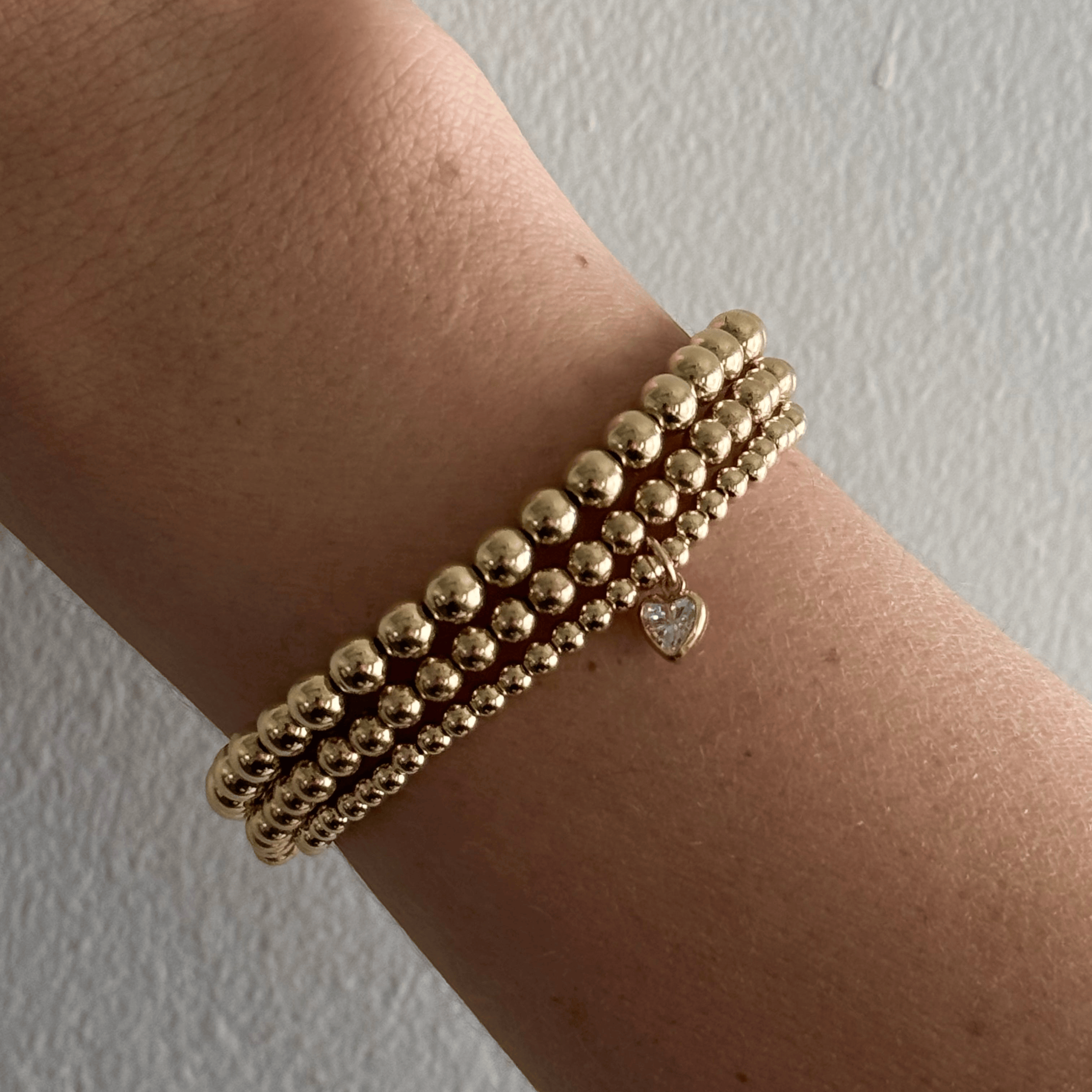 Cuffed by Nano LLC Heart Stone Juno Bracelet Triple Stack