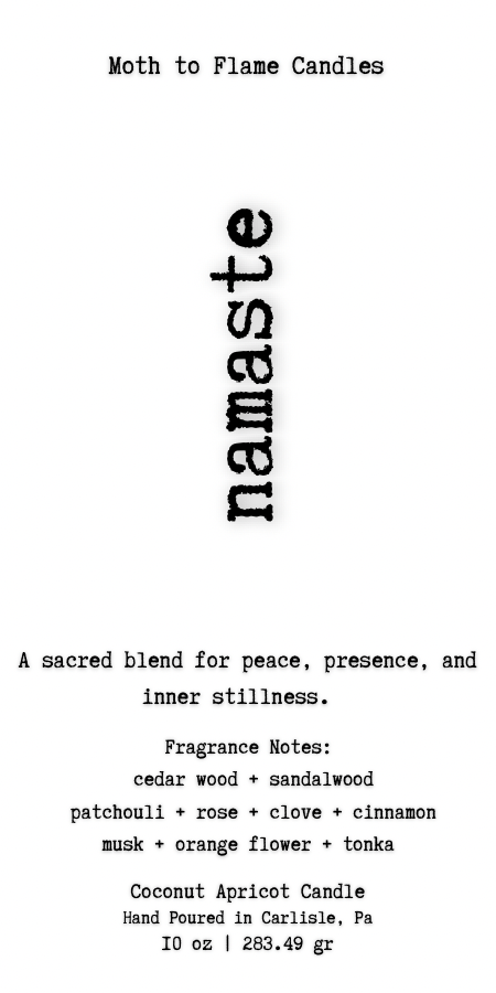 Namaste – 10 oz Candle - My American Goods