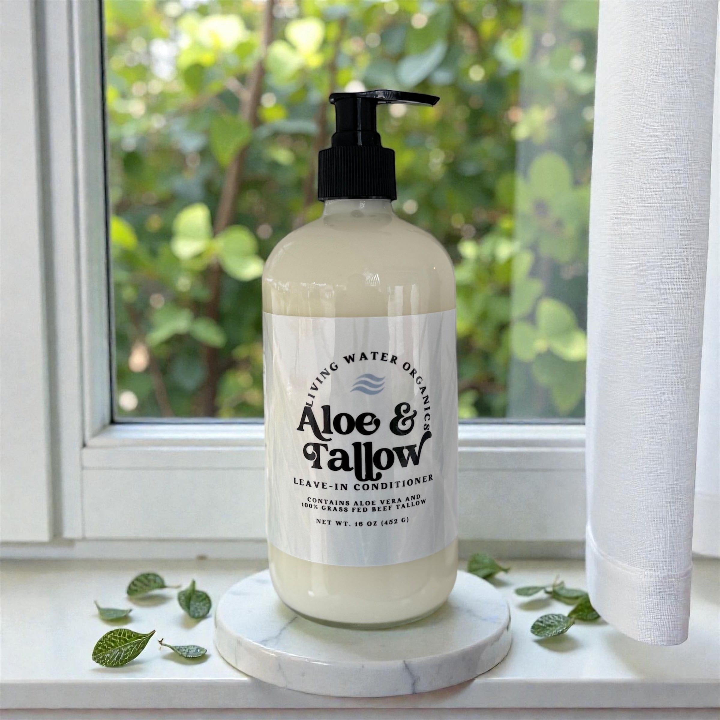 Living Water Organics Conditioner Aloe and Tallow Leave-In Conditioner
