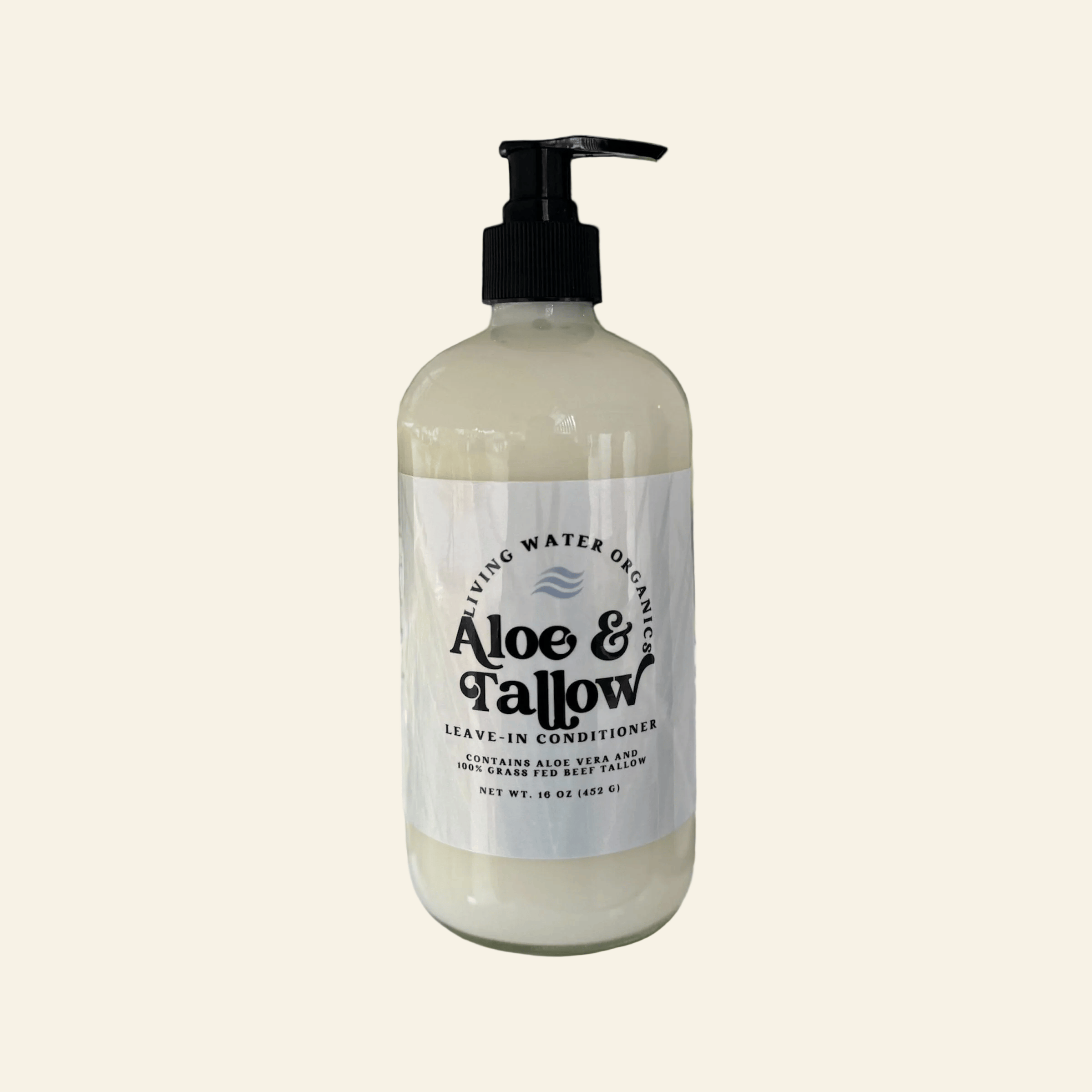 Living Water Organics Conditioner Aloe and Tallow Leave-In Conditioner