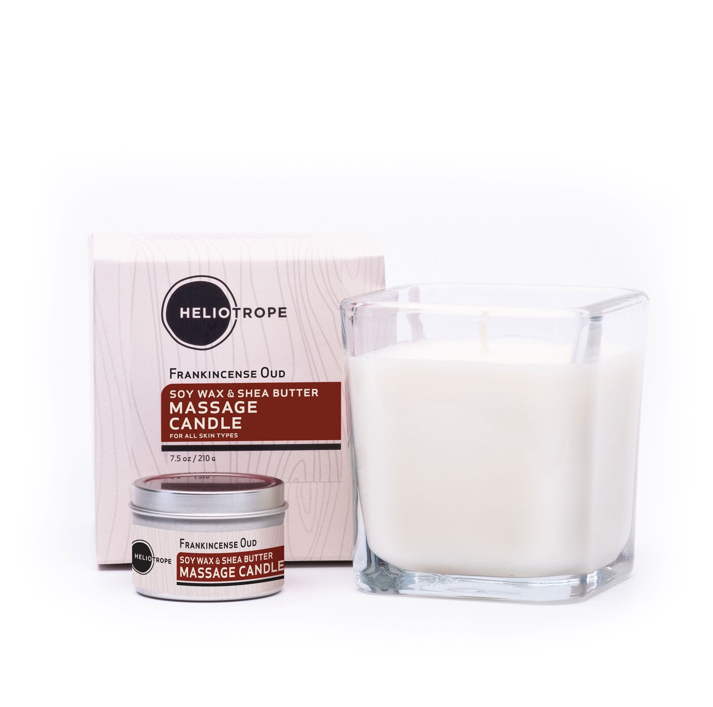 Heliotrope SF Candle Soy Wax & Shea Butter Massage Candles - New Scent