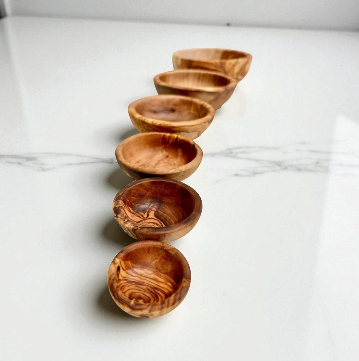 Olive Wood Nesting Bowl Set of 6pcs - My American Goods