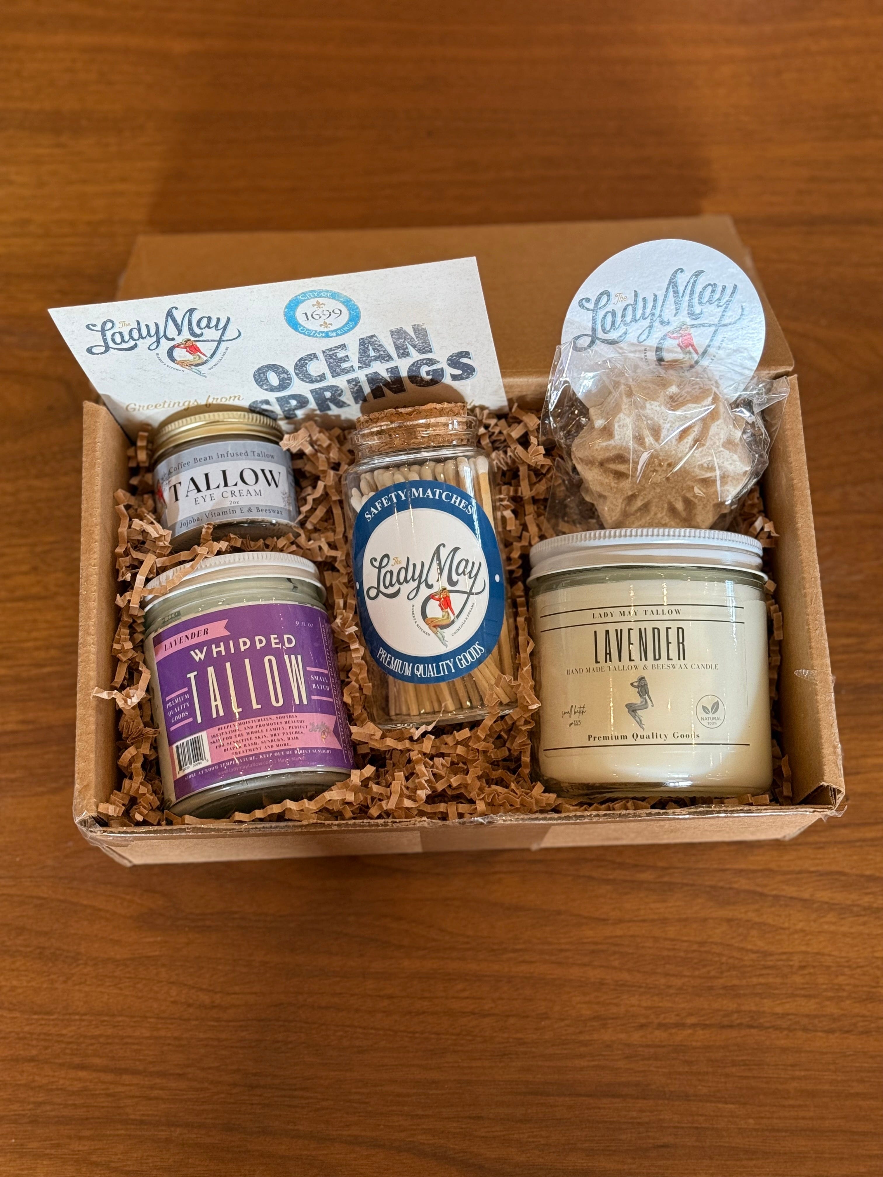 Lavender Tallow "Relax" Premium Quality All Natural Gift Box by The Lady May - My American Goods