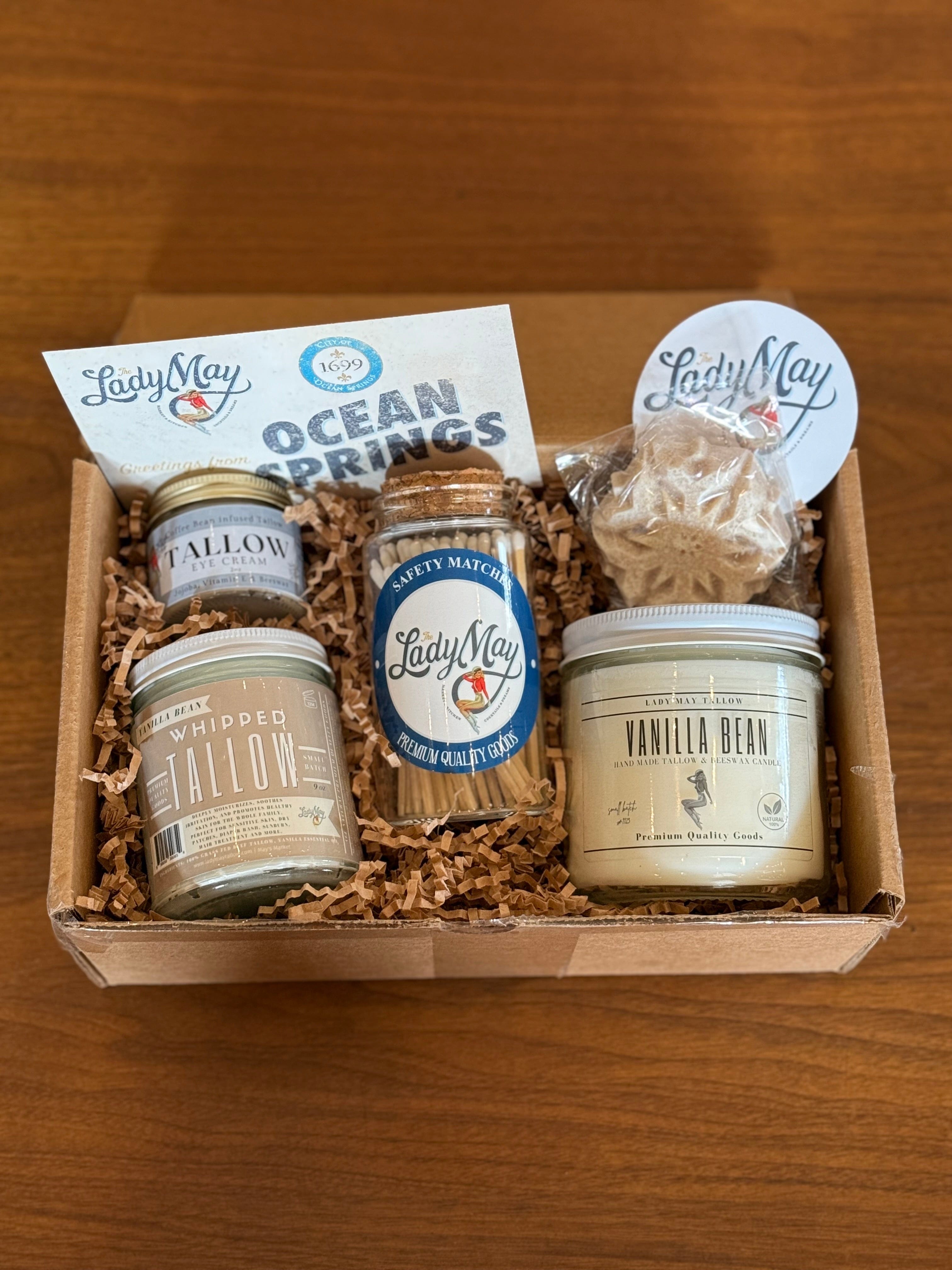 Vanilla Bean Luxury Gift Set | Tallow Skincare, Candle & Soap - My American Goods