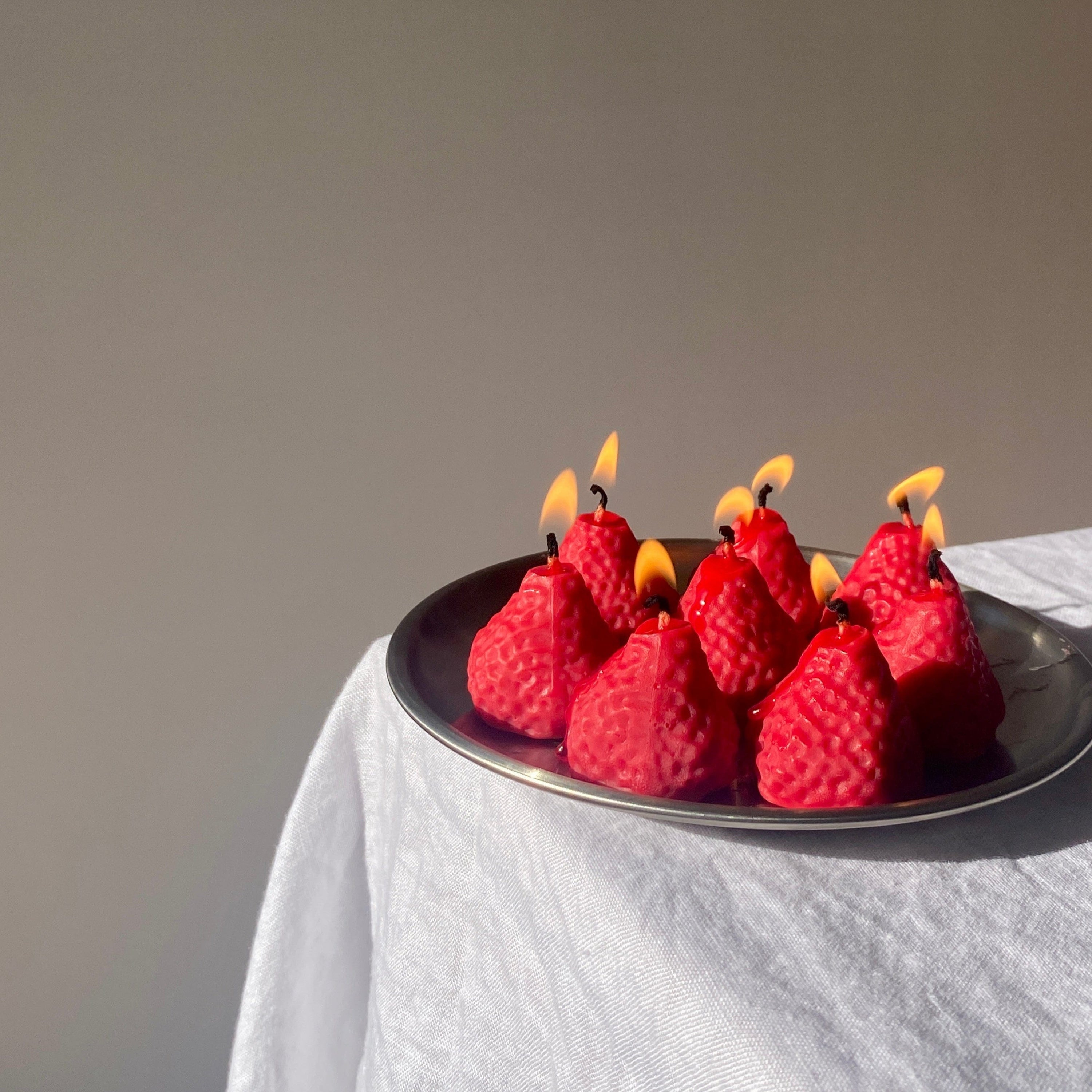 Scandles Farmers Markets Red / Berry / 8 Pack Strawberry Candles - 8 Pack