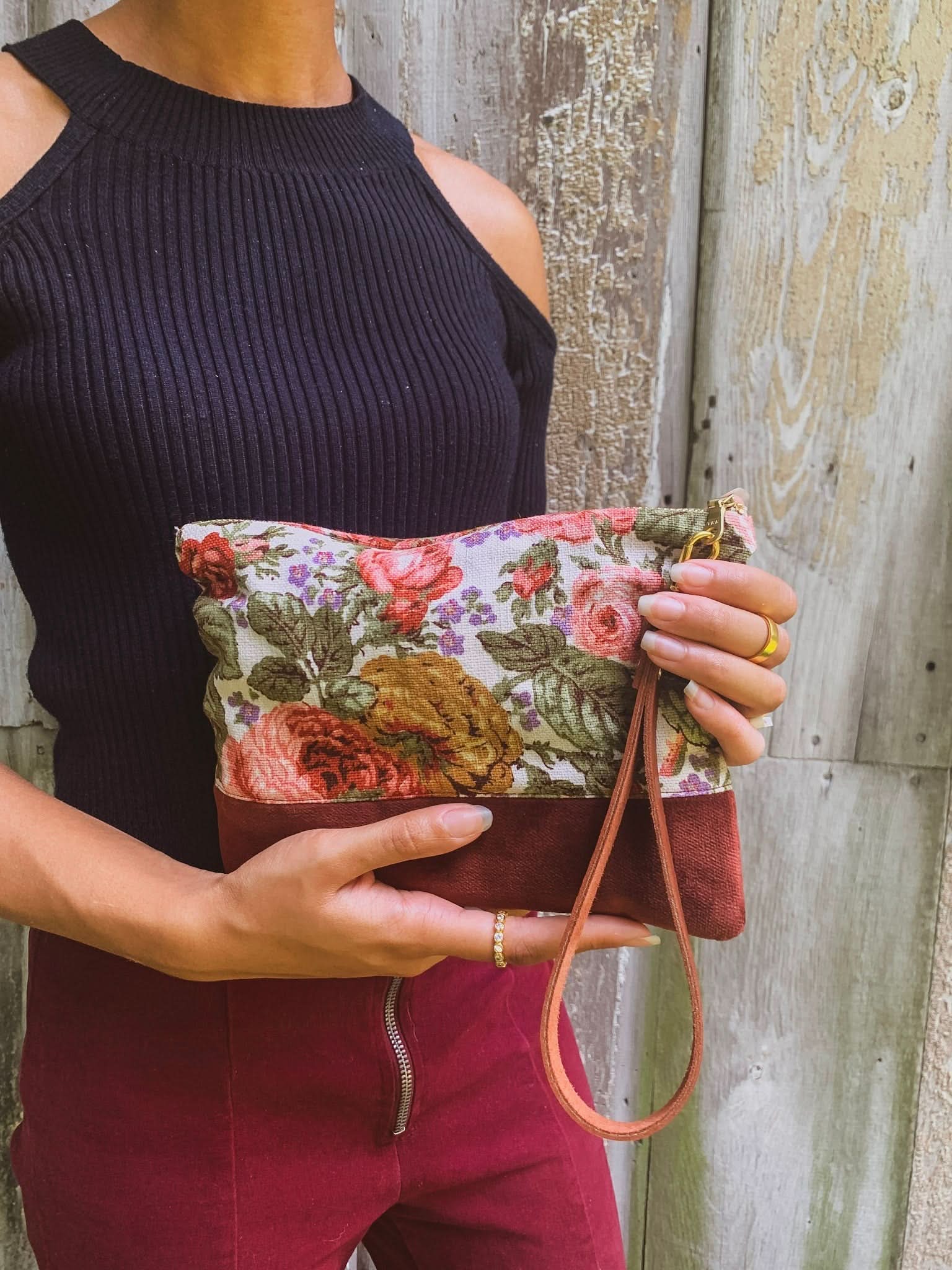 Ash & Rose Large The Teagan Wristlet Purse