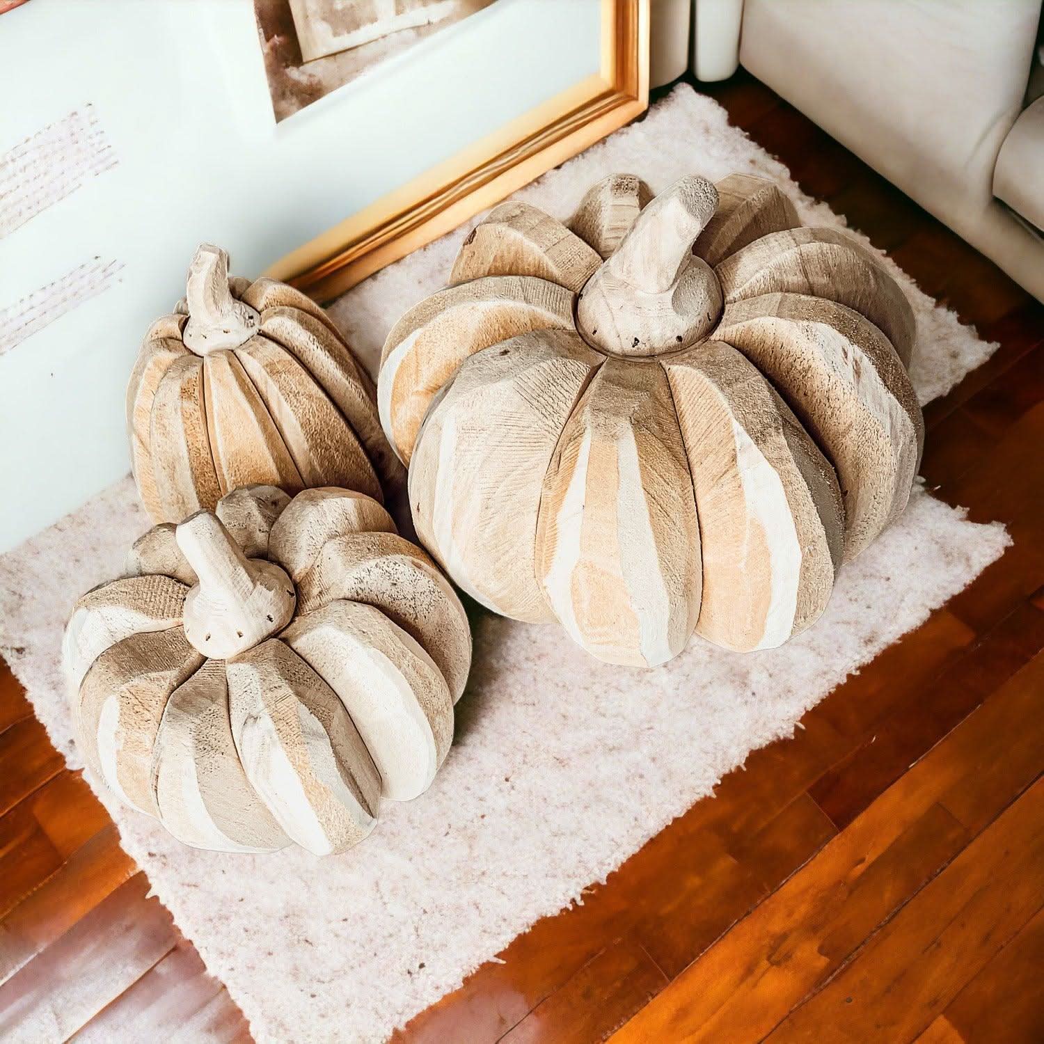 Gia Roma Pumpkin Farmhouse Pumpkin Trio