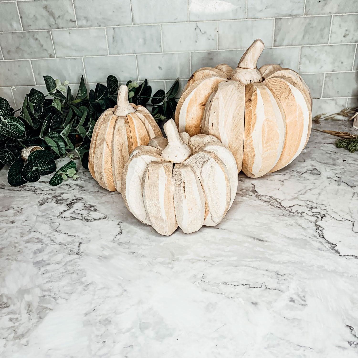 Gia Roma Pumpkin Farmhouse Pumpkin Trio