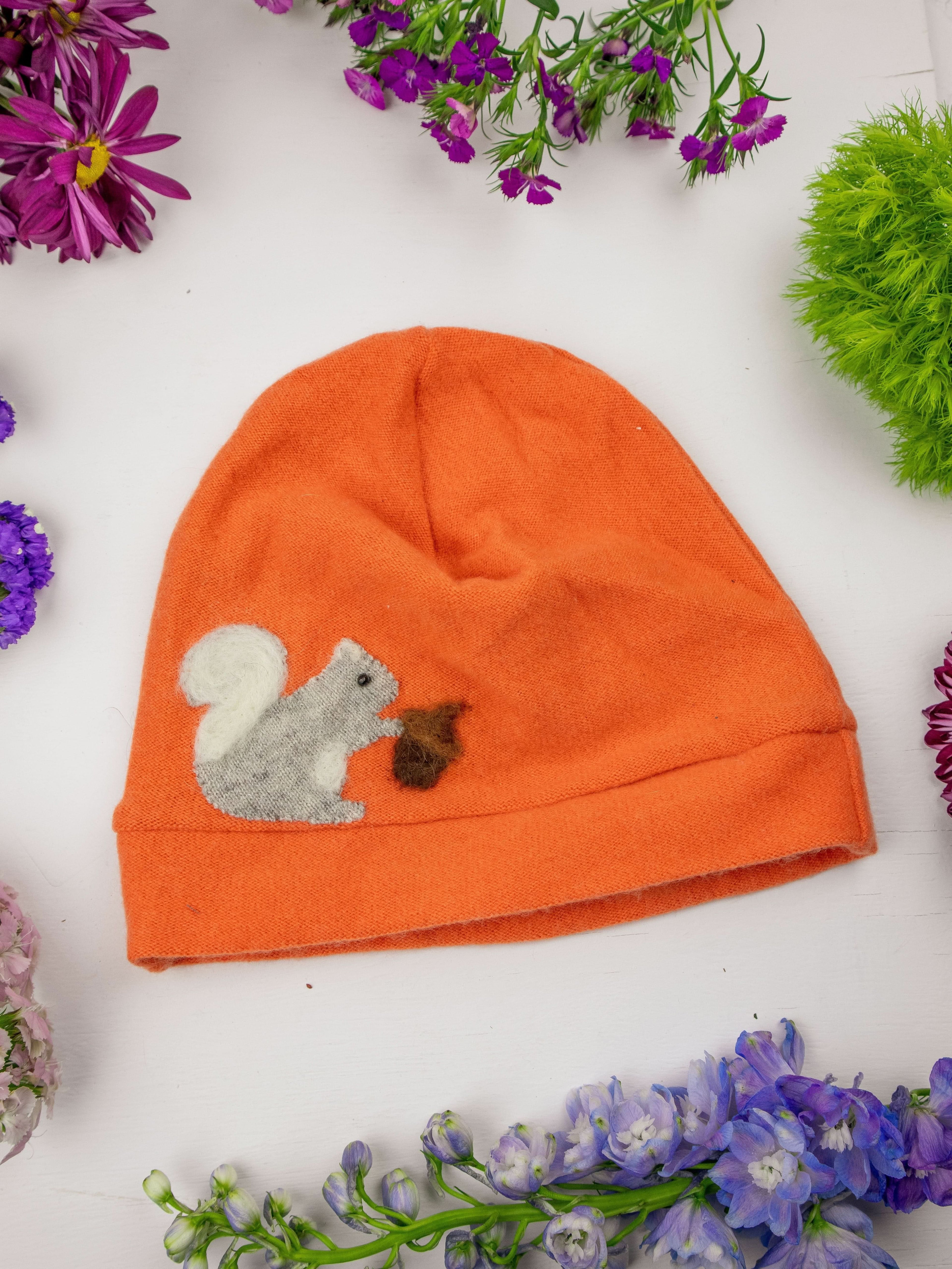 Squirrel Cashmere Hat - Adult - My American Goods