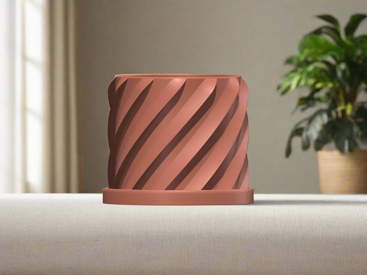 Thicc Spiral Plant Pot - My American Goods