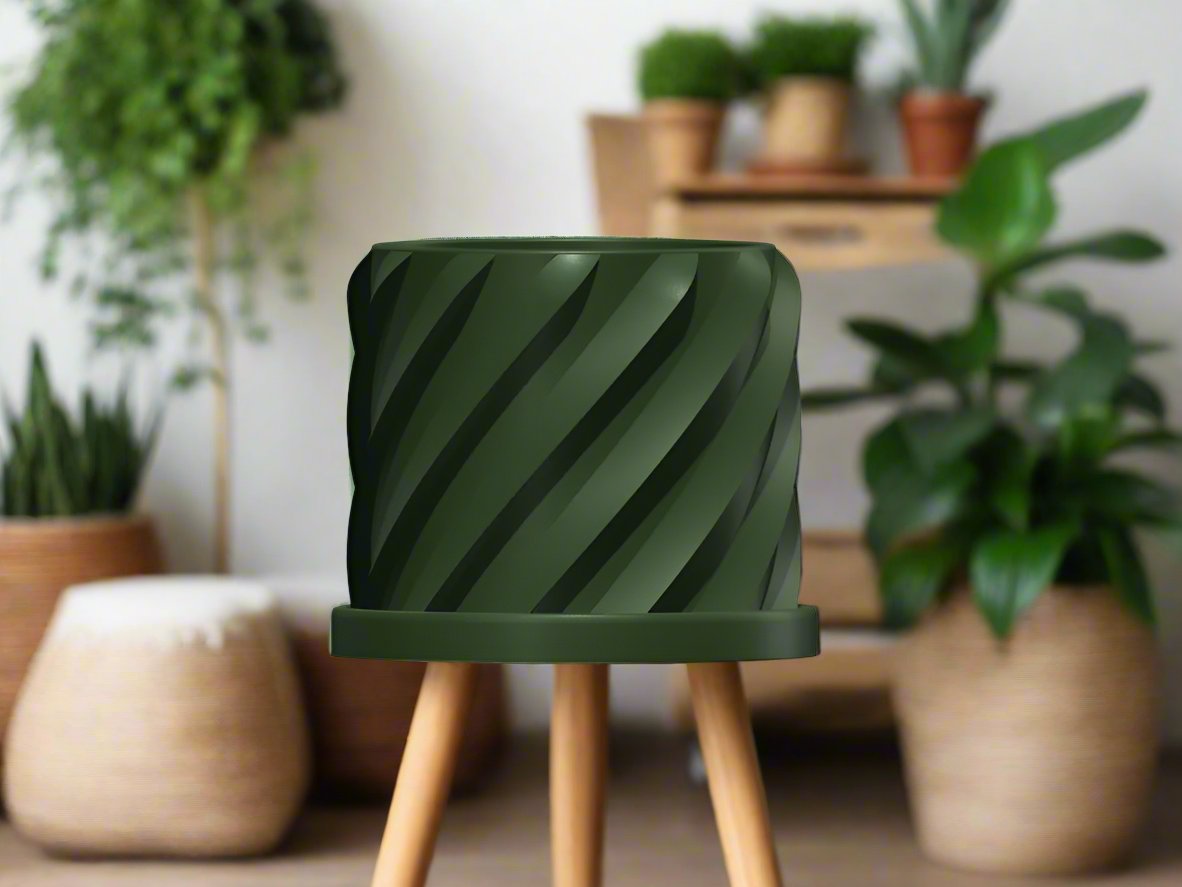 Thicc Spiral Plant Pot - My American Goods