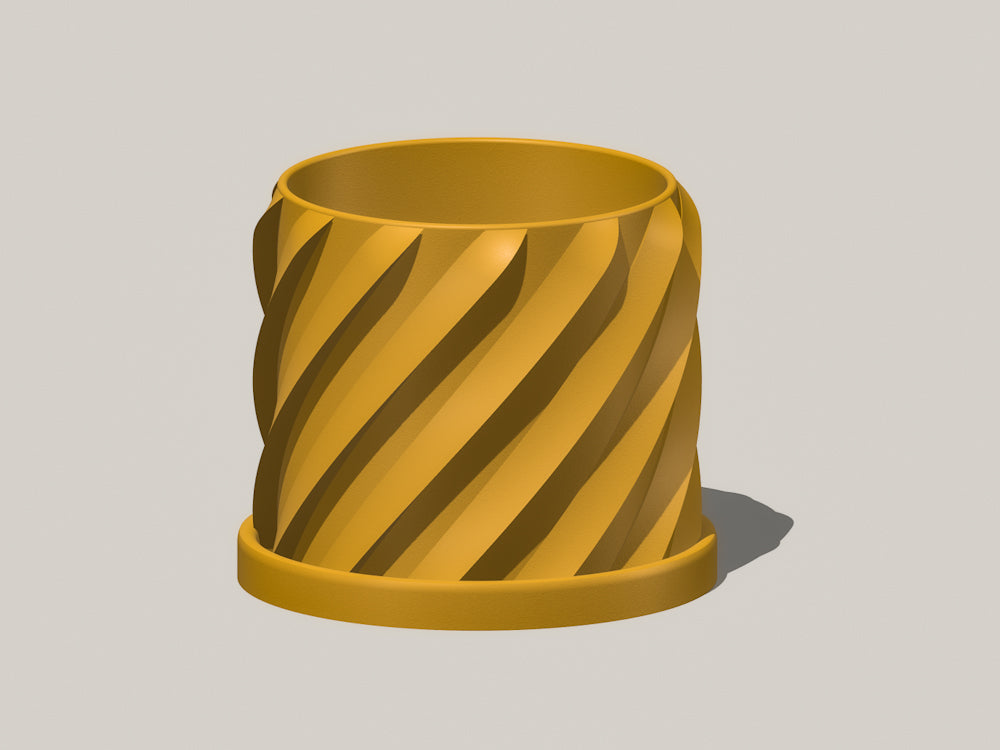 Thicc Spiral Plant Pot - My American Goods