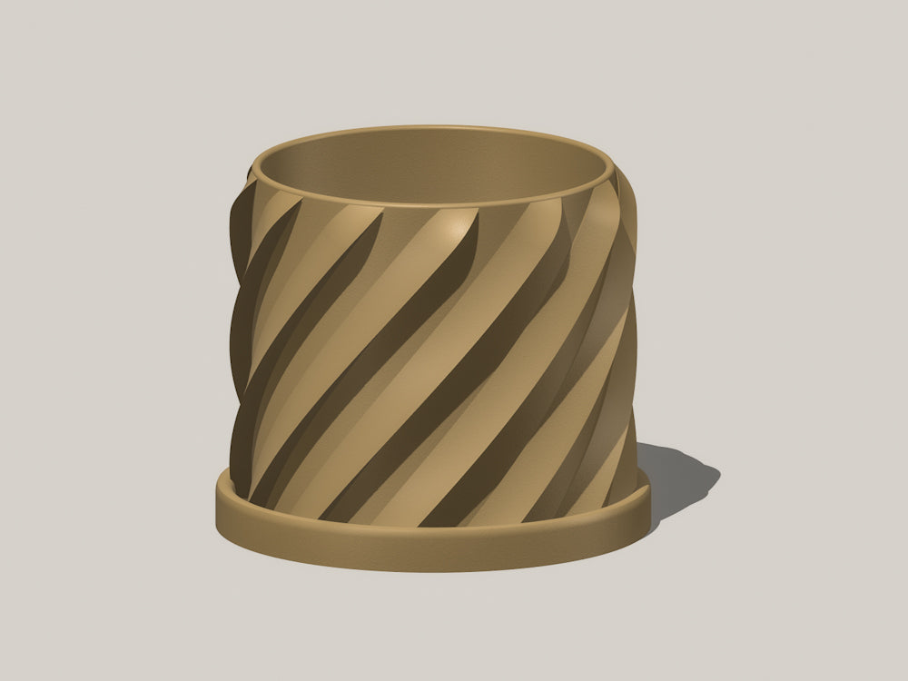 Thicc Spiral Plant Pot - My American Goods