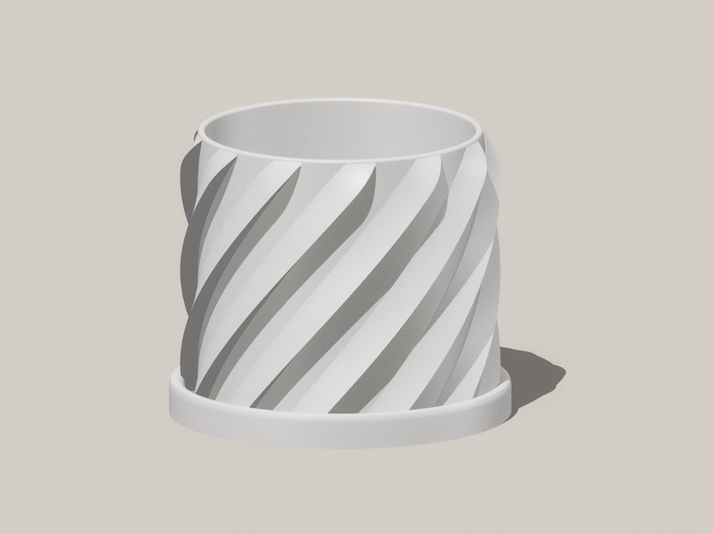Thicc Spiral Plant Pot - My American Goods