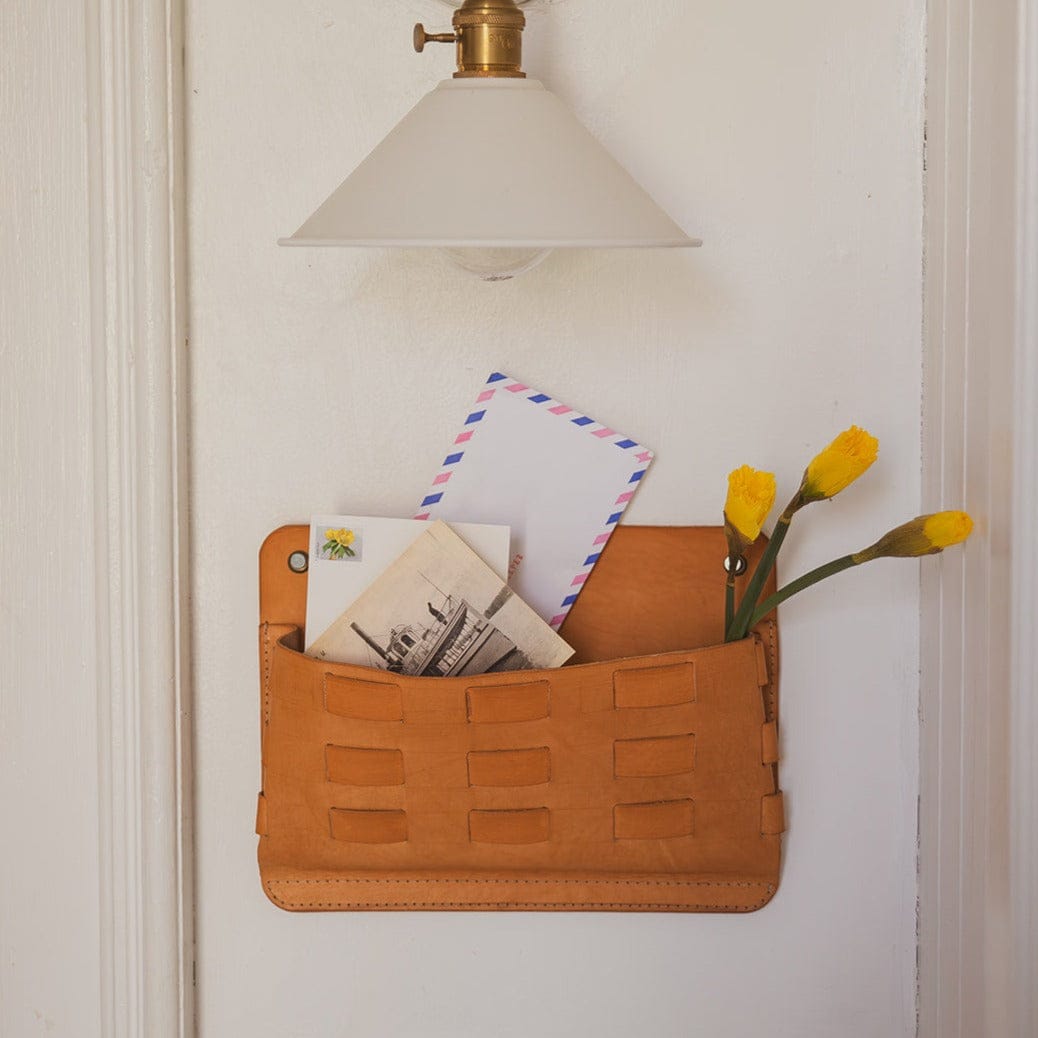 The Local Branch Leather Leather Wall Pocket - USA Made