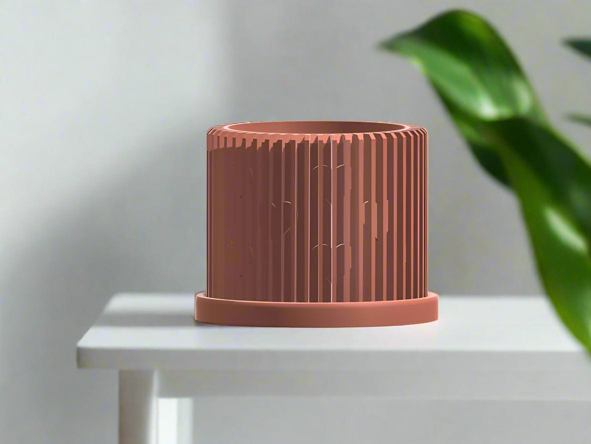 Modern Heart-Shaped Planter with Drainage & Saucer – Unique Valentine’s Day Gift for Plant Lovers, 3d Printed Planter Home Hosting Decor, - My American Goods