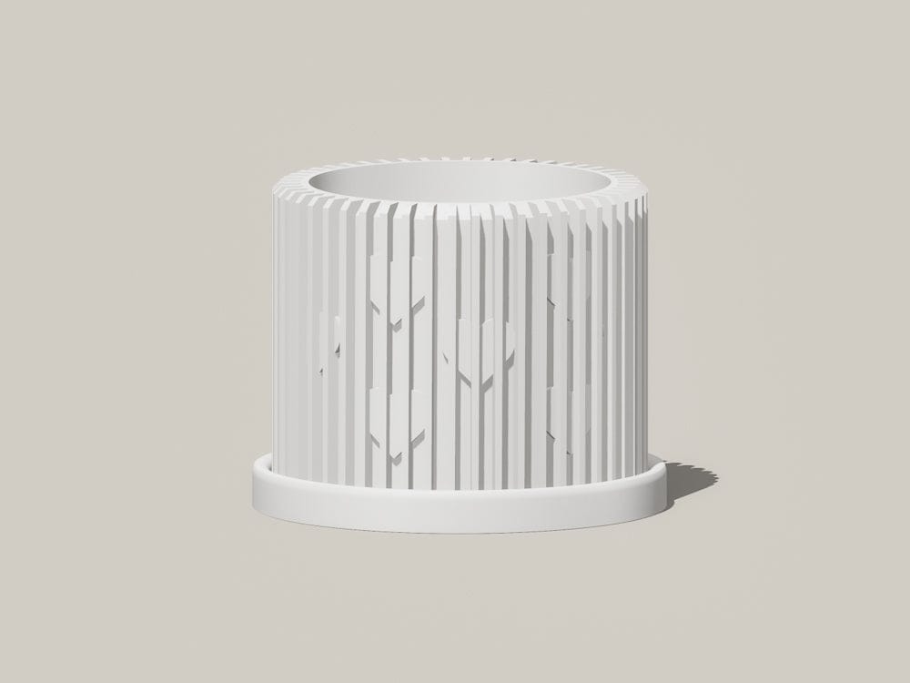 Modern Heart-Shaped Planter with Drainage & Saucer – Unique Valentine’s Day Gift for Plant Lovers, 3d Printed Planter Home Hosting Decor, - My American Goods