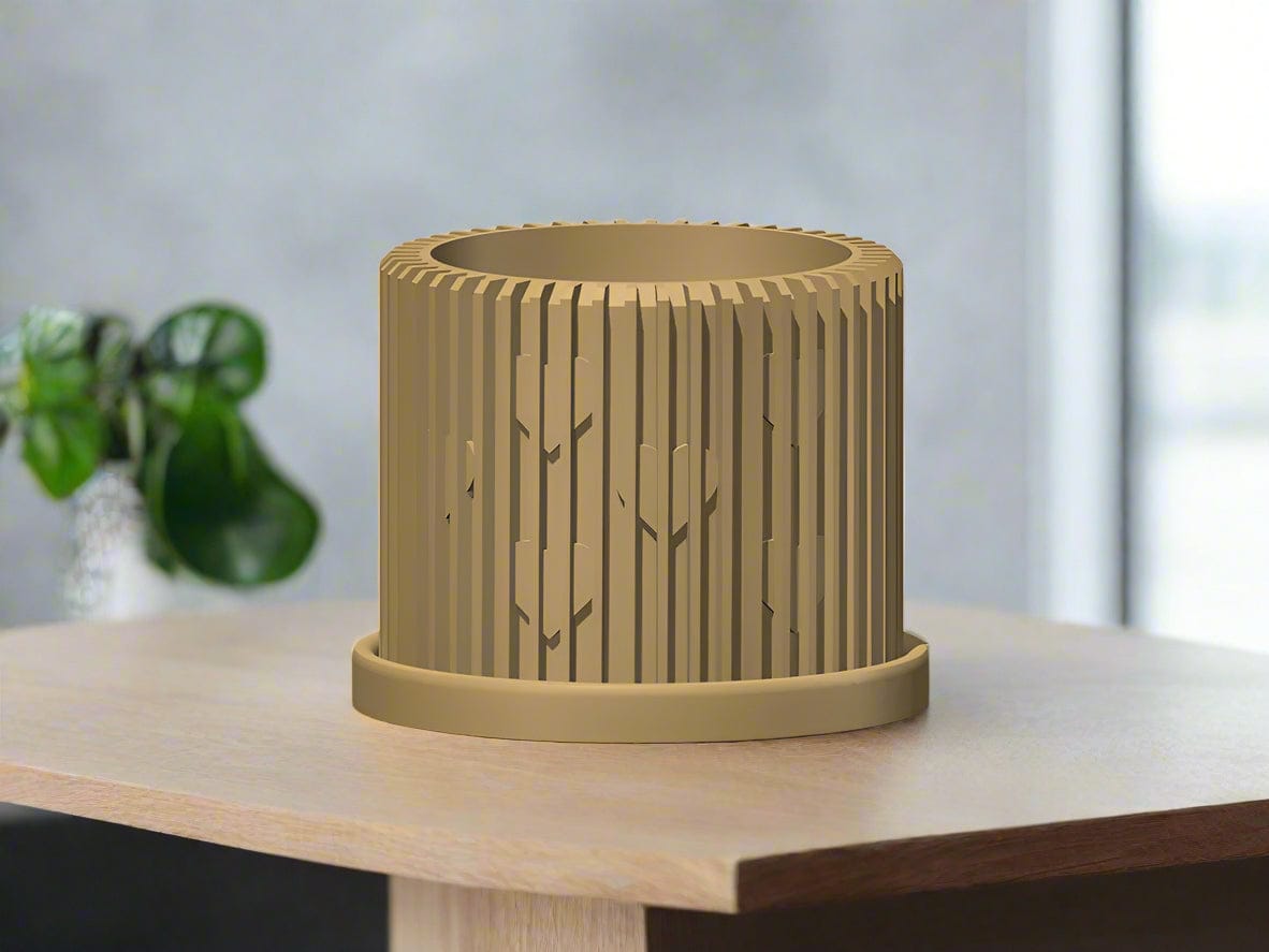 Modern Heart-Shaped Planter with Drainage & Saucer – Unique Valentine’s Day Gift for Plant Lovers, 3d Printed Planter Home Hosting Decor, - My American Goods