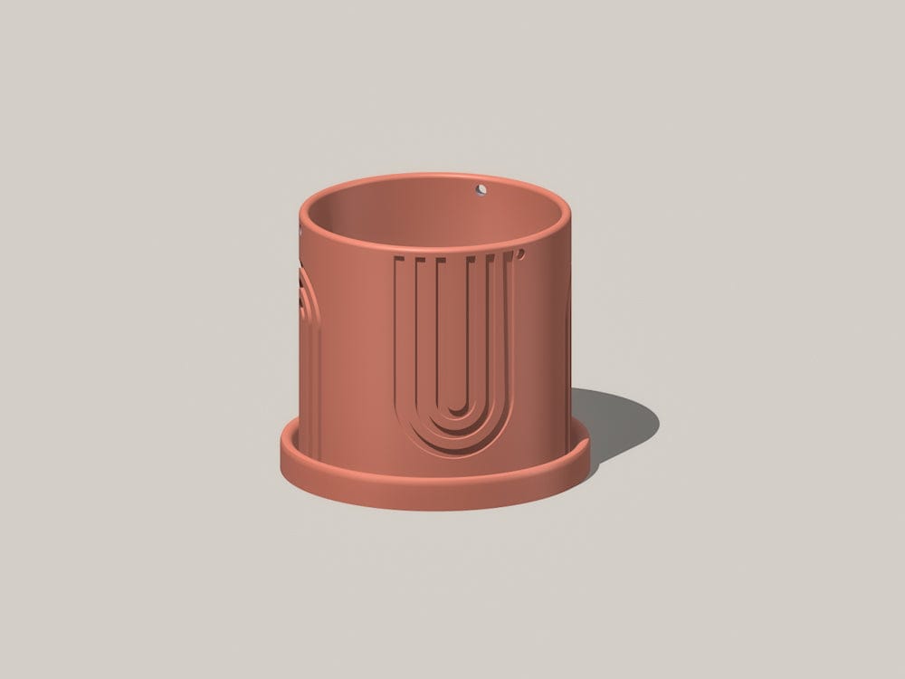 Rosebud HomeGoods Planter Indoor Hanging Planter for Indoor, 4 or 5 inch Hanging Plant Pot Unique Gift, 3D Printed Planter, Outdoor Patio Decor, Cottagecore Decor,BOW