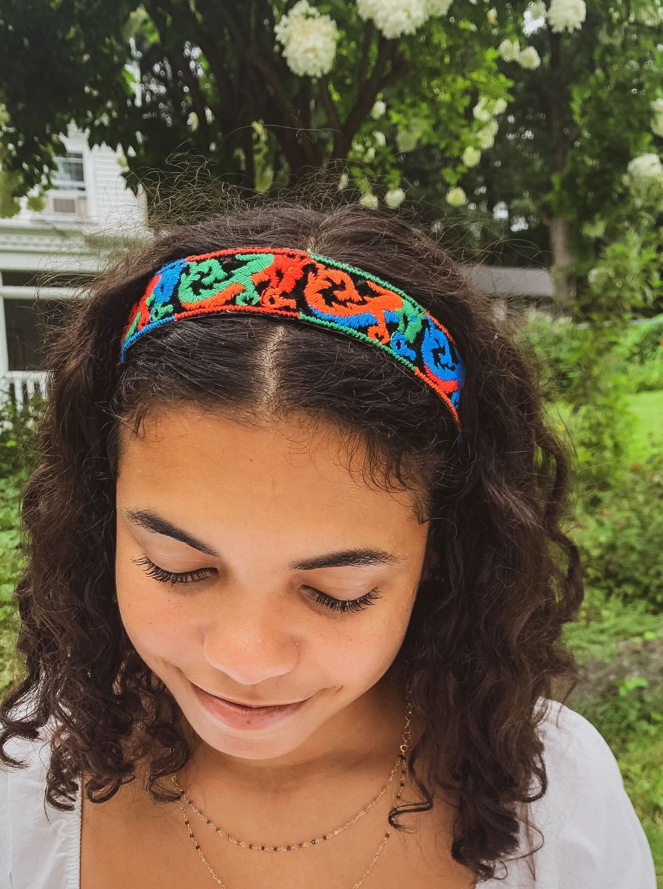 Ash & Rose Headbands Embroidered Dragon Headband