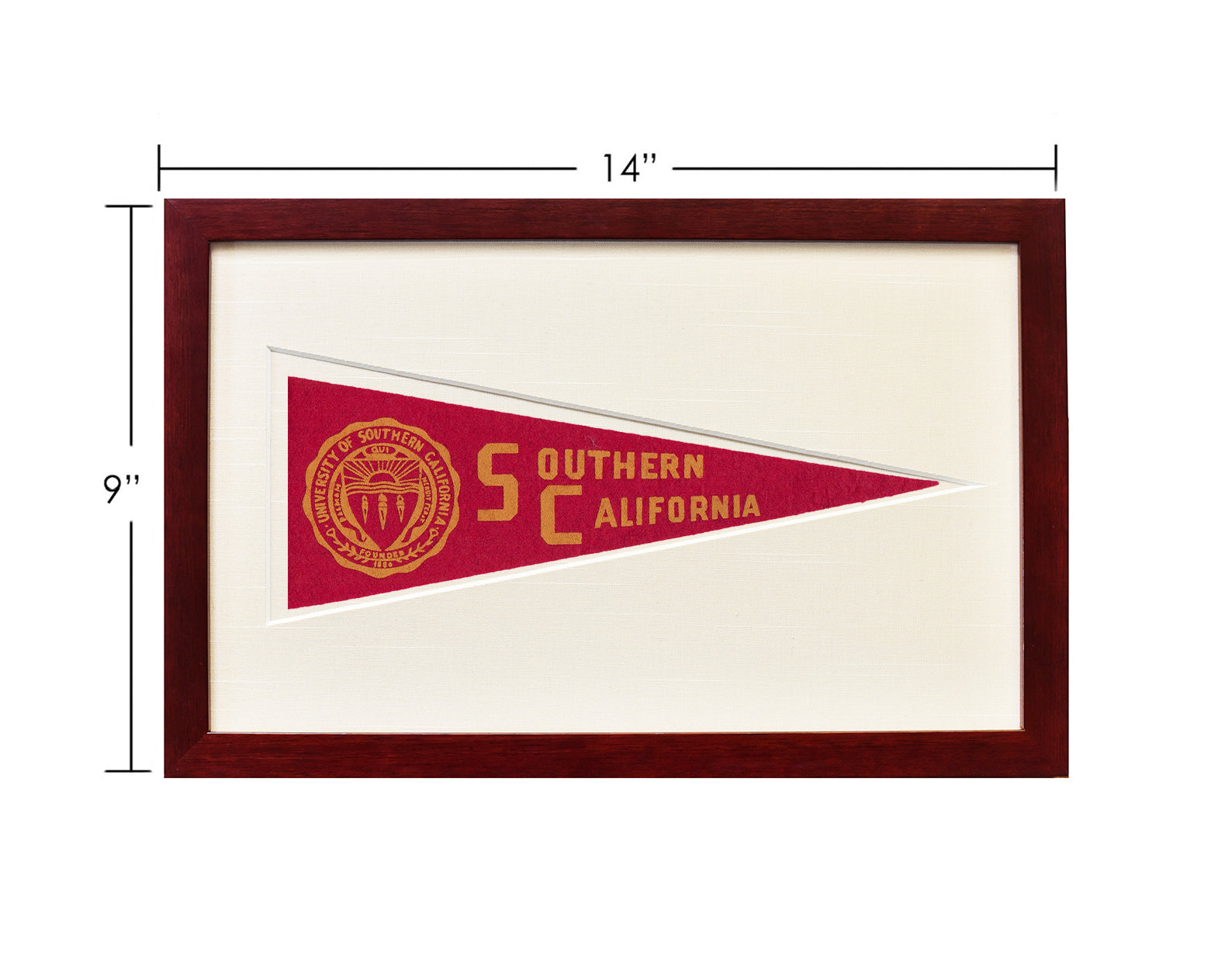 Vintage University of Southern California Hormel Pennant