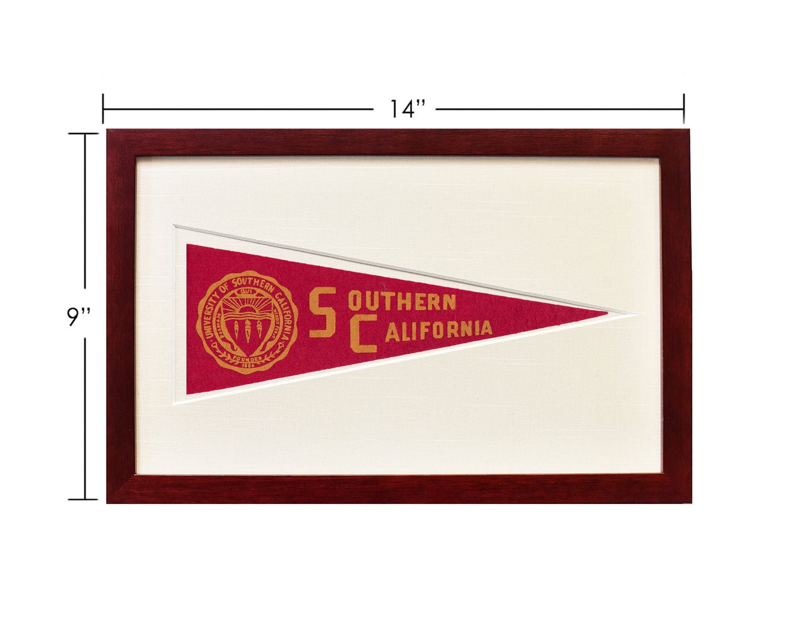 Vintage University of Southern California Hormel Pennant - My American Goods