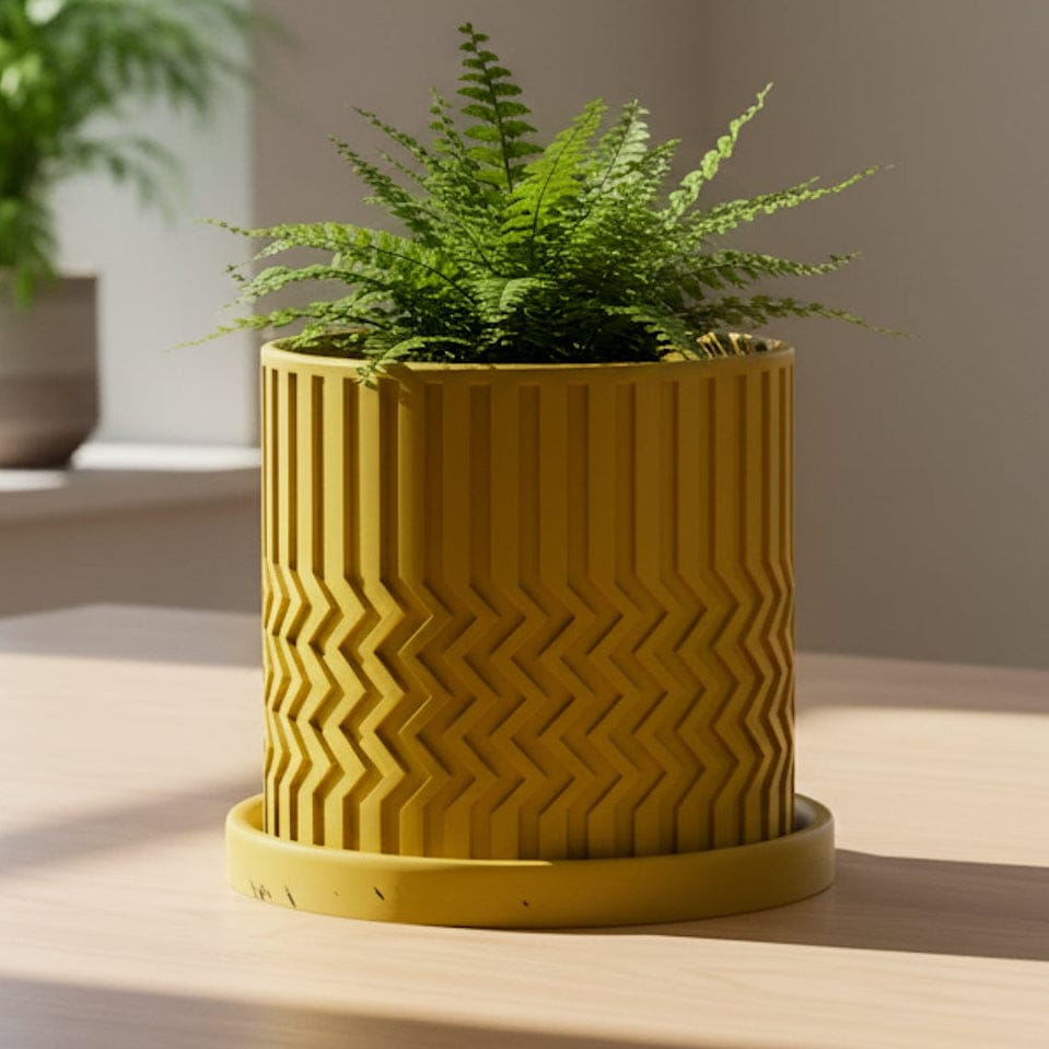 Rosebud HomeGoods Pots & Planters Minimalist Zig-Zag Planter