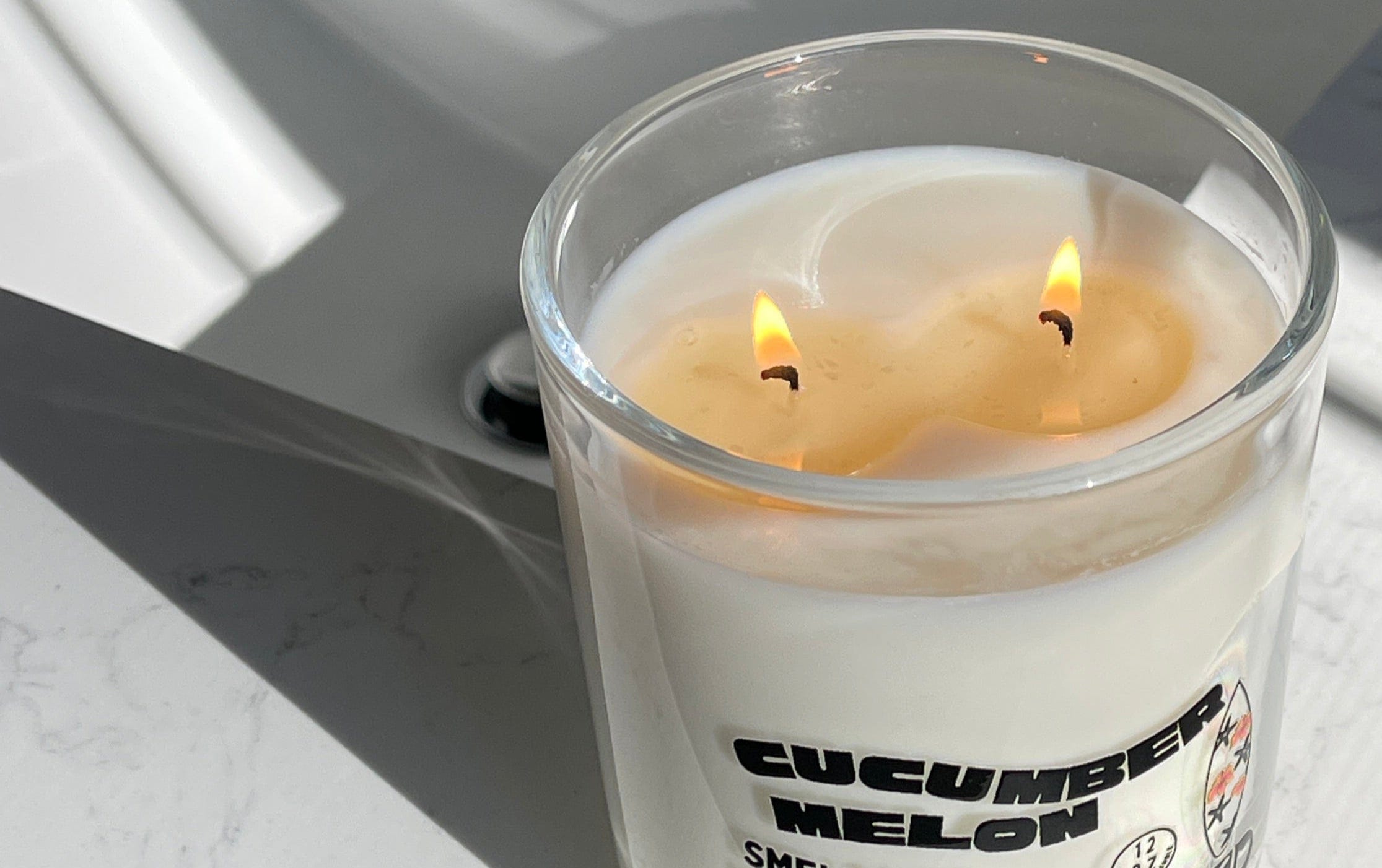 Large Cucumber Melon Soy Candle - My American Goods