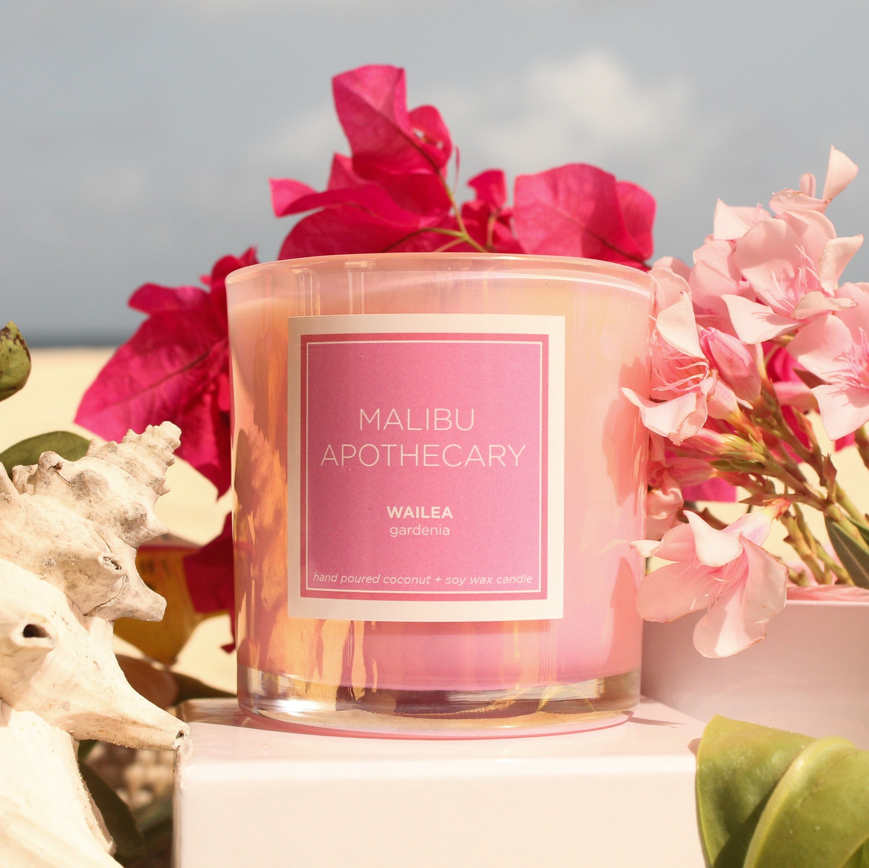 Malibu Apothecary Pink Iridescent Pink Candle