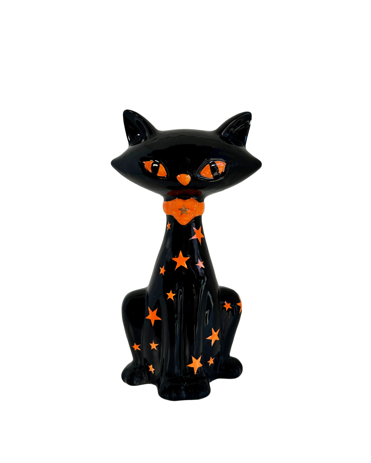 Mid Mod Ceramic Halloween Cat