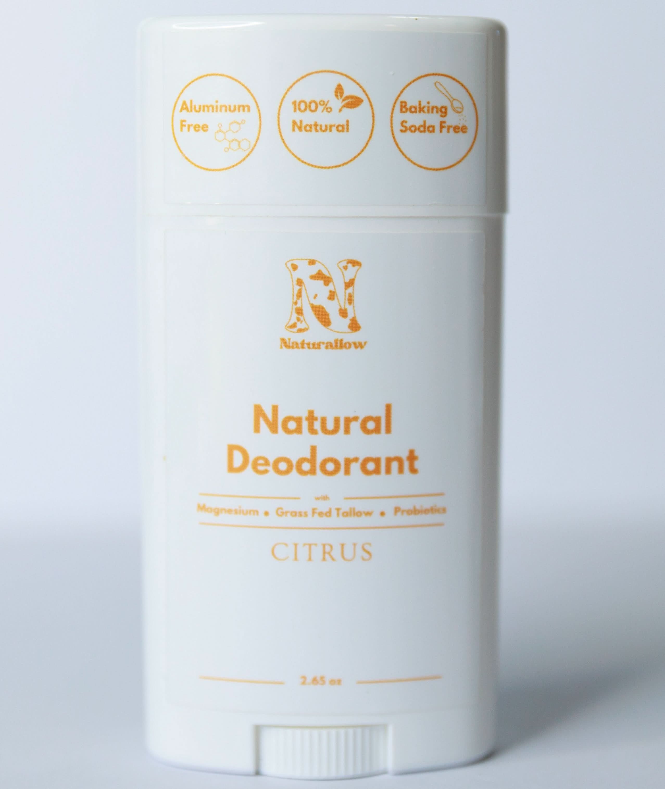 Naturallow Deodorant Citrus Deodorant Natural Deodorant | 2.65 oz